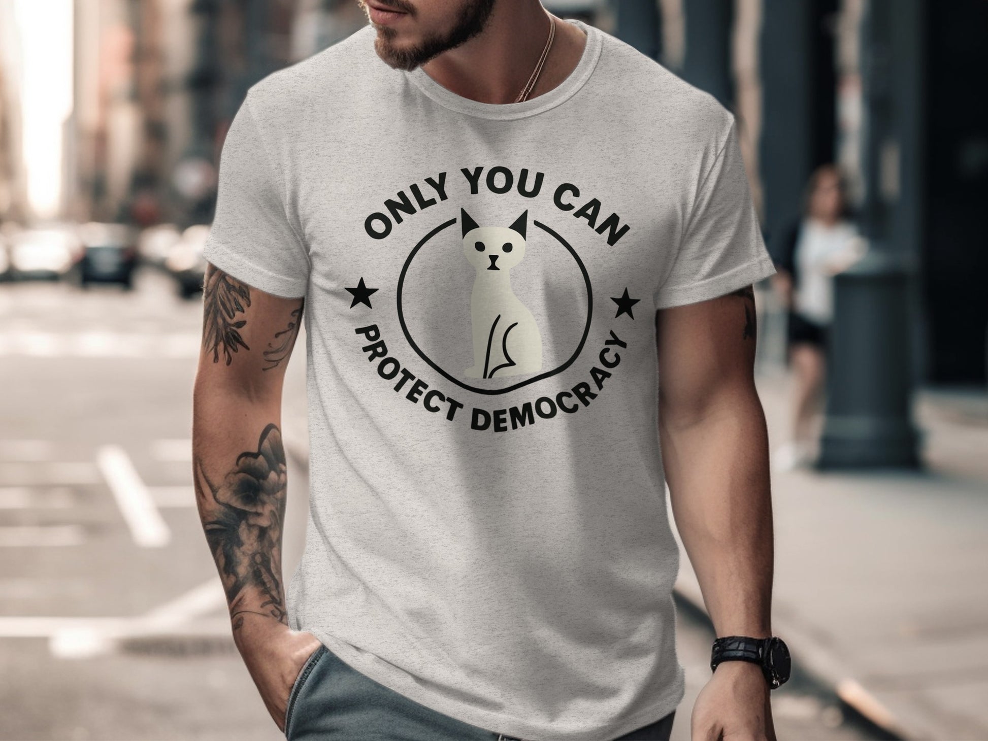 Only You Can Protect Democracy Graphic Shirt Product