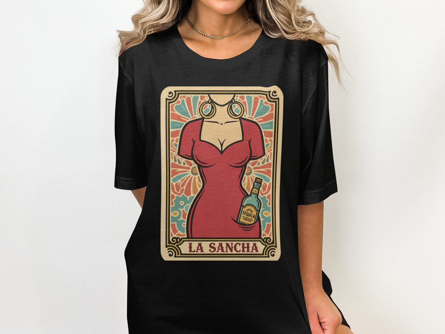 La Sancha Graphic Tee Art Nouveau Style T-shirt