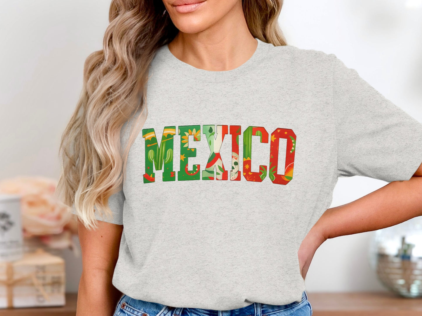 Colorful Mexico Graphic Print T-Shirt product type