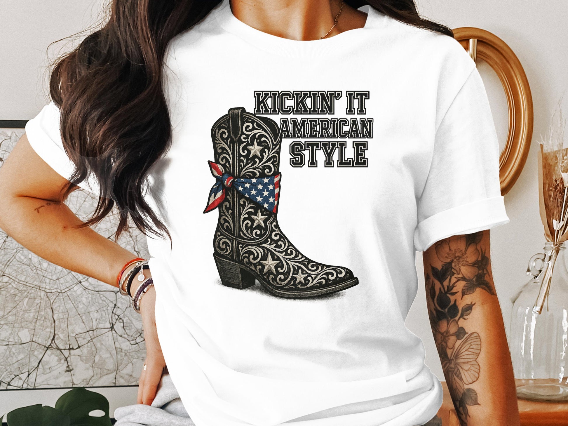 Kickin' It American Style Graphic T-Shirt product
