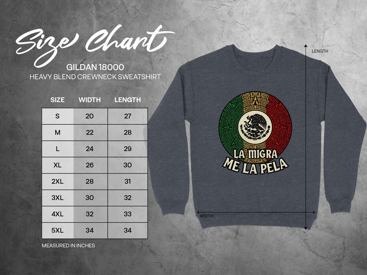 La Migra Me La Pela Crewneck Sweatshirt product type