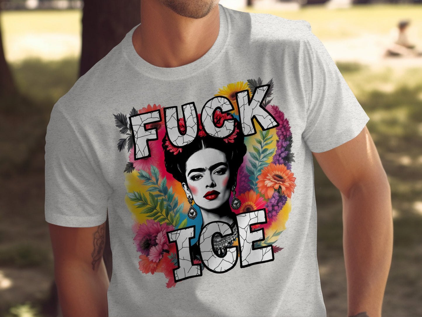 Statement T-shirt with Artistic Frida Kahlo Design product type
