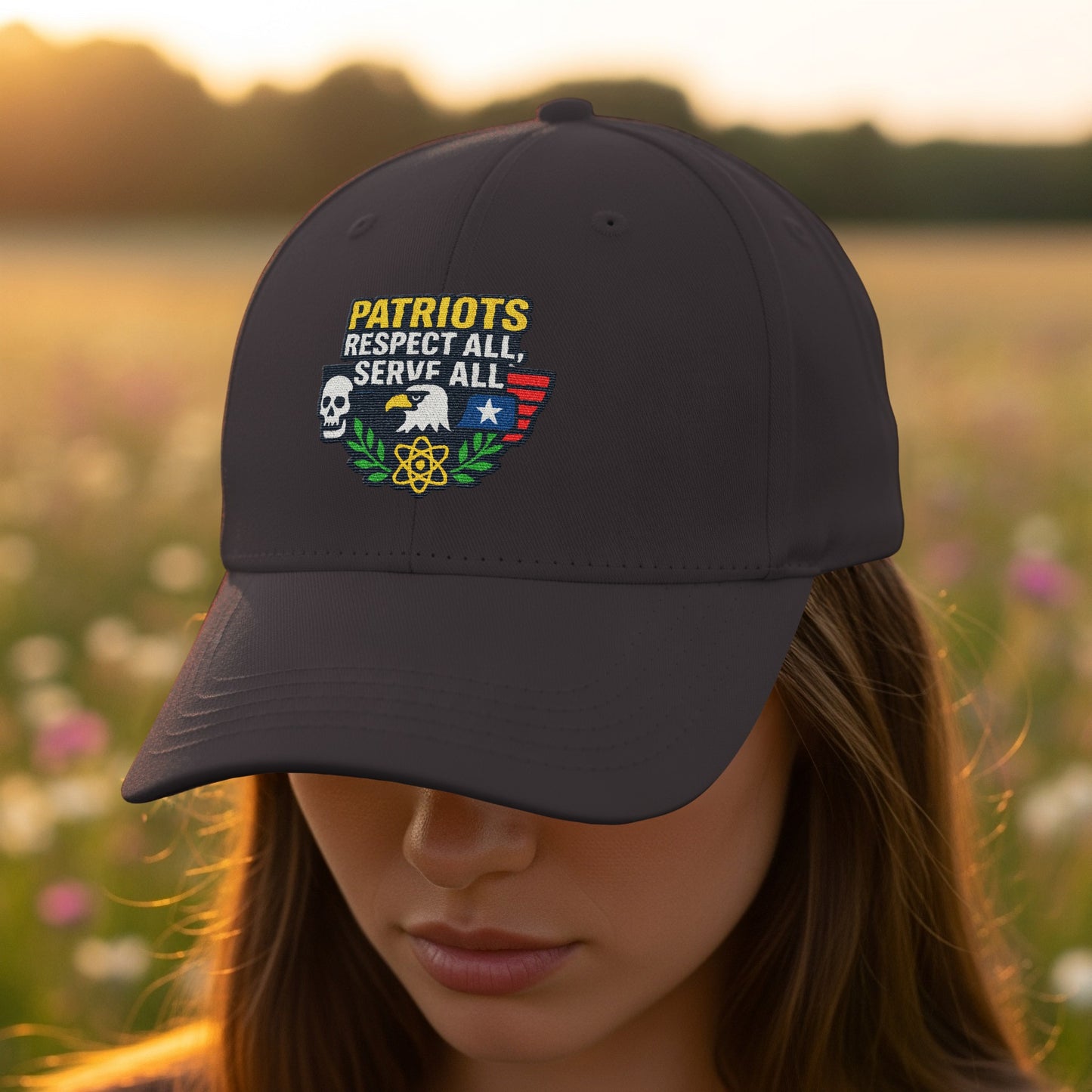 Patriots Respect All Serve All Embroidered Cap product