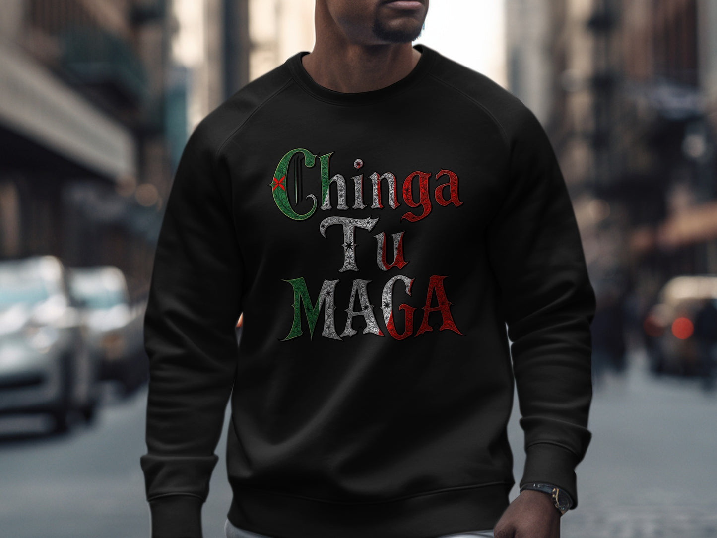 Chinga Tu Maga Colorful Urban Streetwear Sweatshirt product
