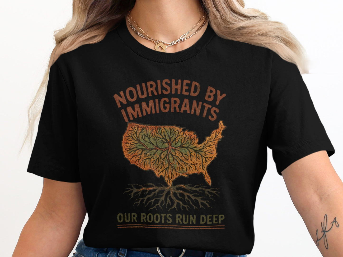 Nourished By Immigrants Our Roots Run Deep product type