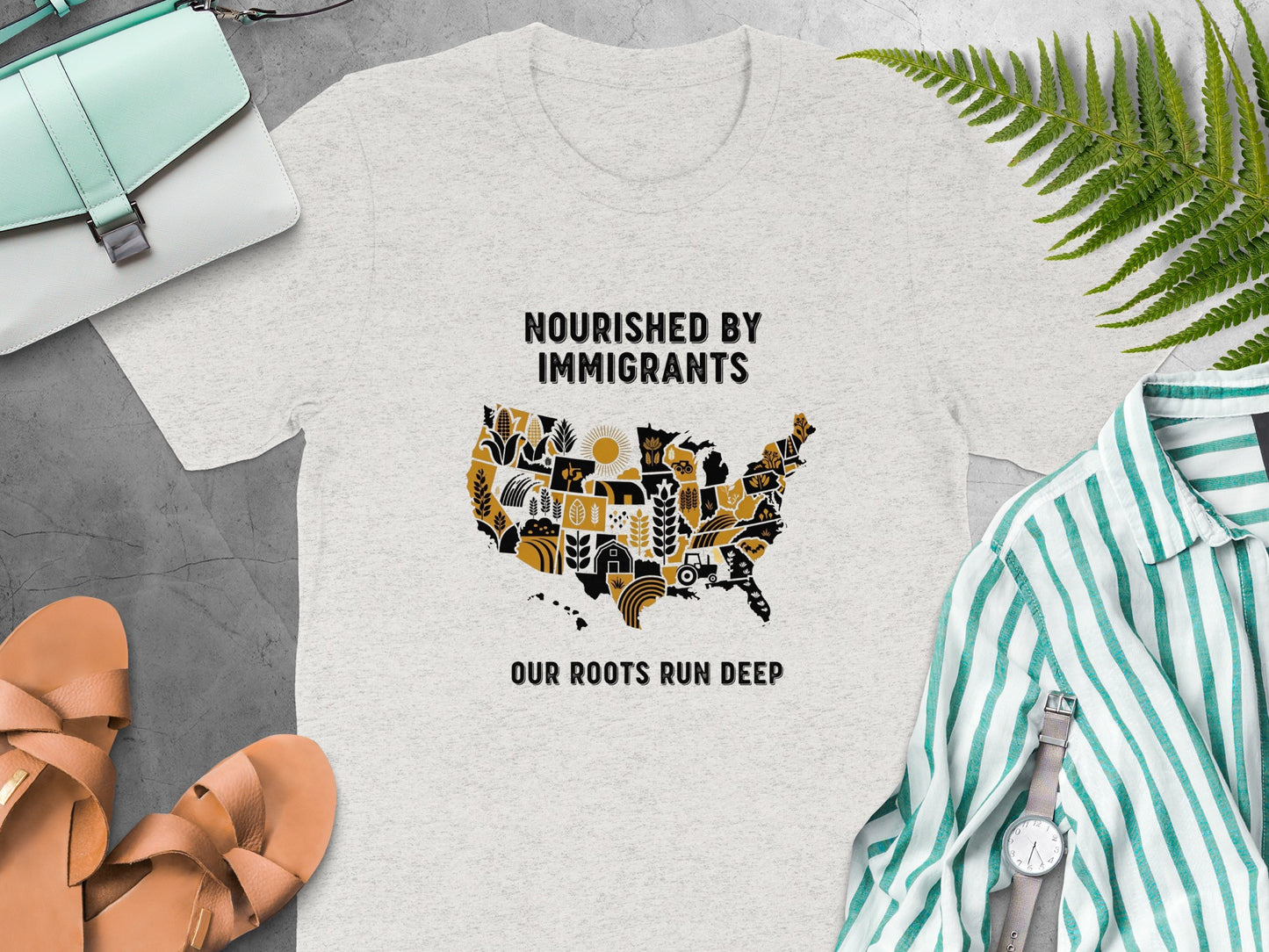 Nourished By Immigrants Graphic Tee Shirt product type