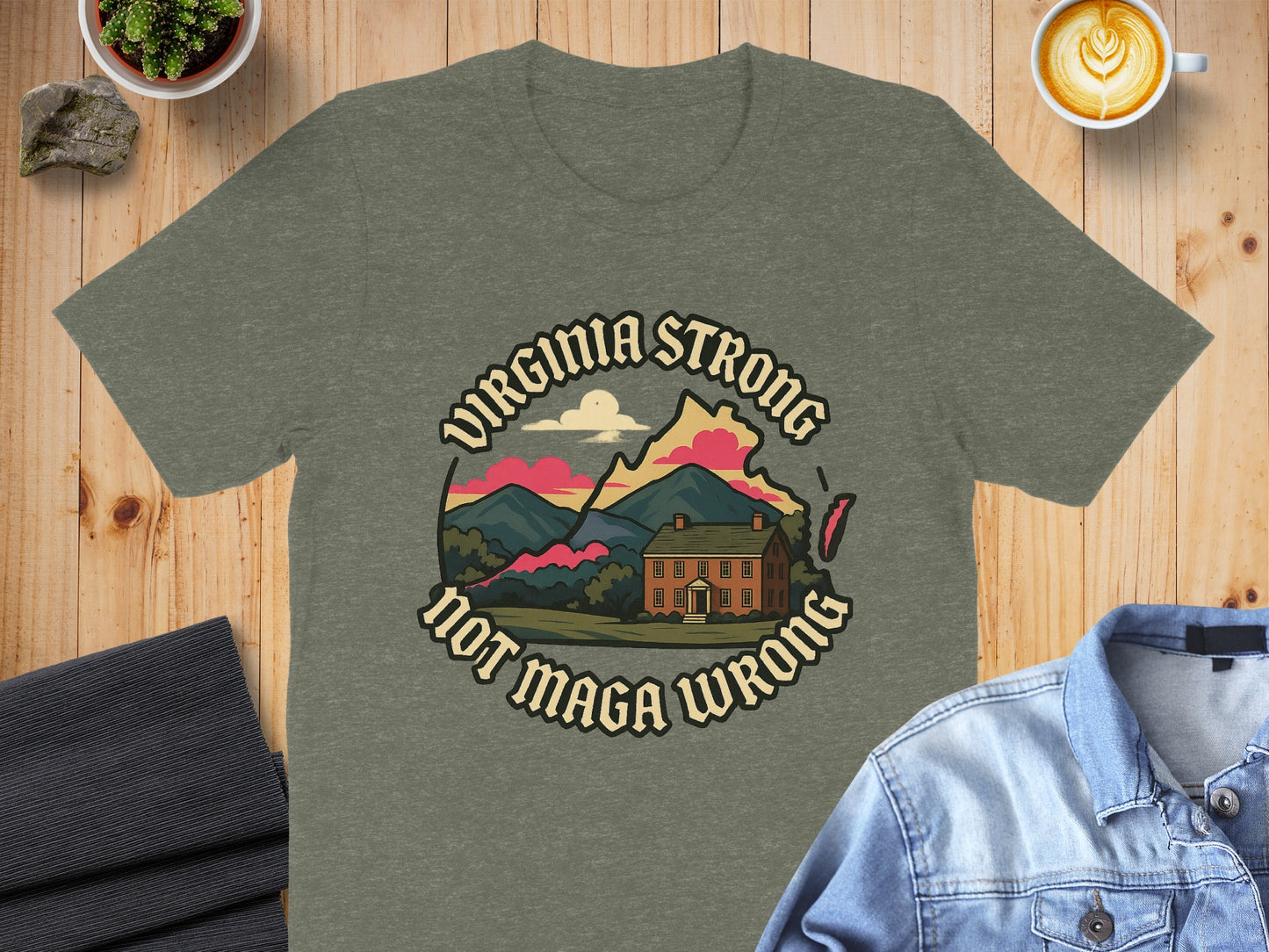 Virginia Strong Not Maga Wrong Graphic Shirt product type