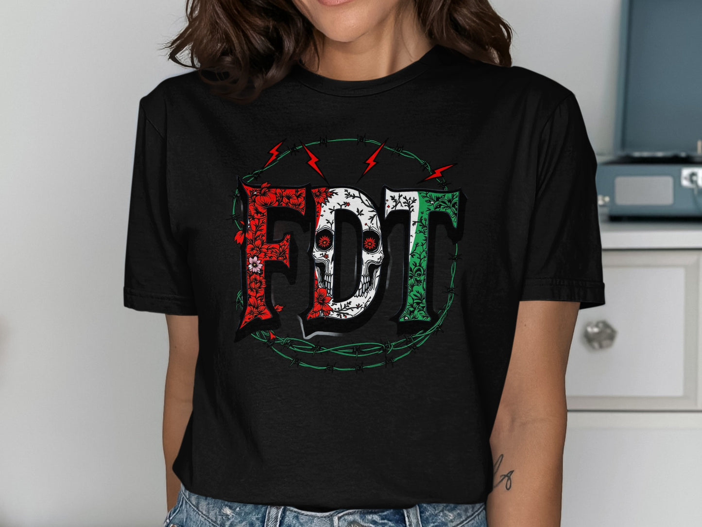 Mexican Flag Inspired Graphic T-Shirt product type