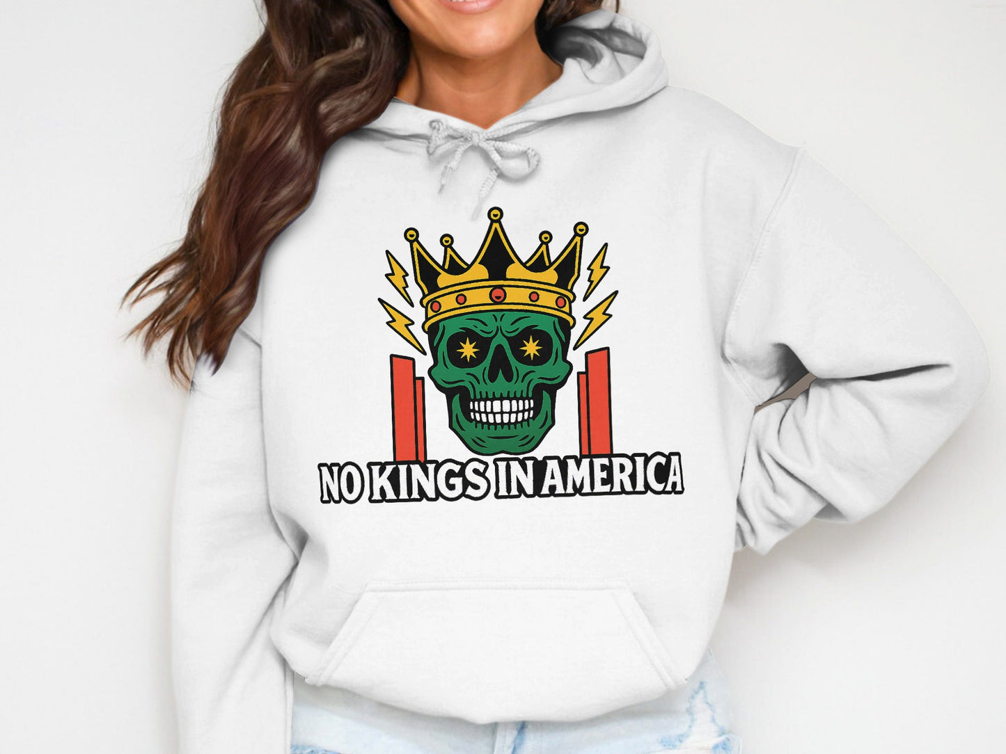 No Kings In America Graphic Hoodie product