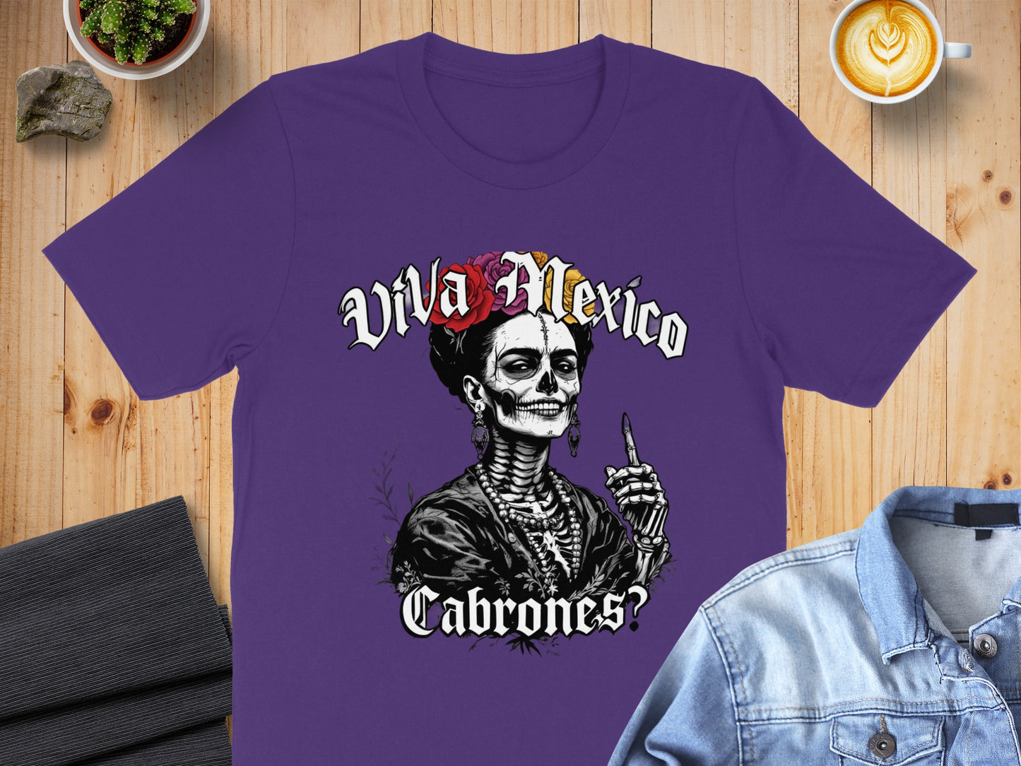 Viva Mexico Cabrones Skeleton Graphic T-shirt product