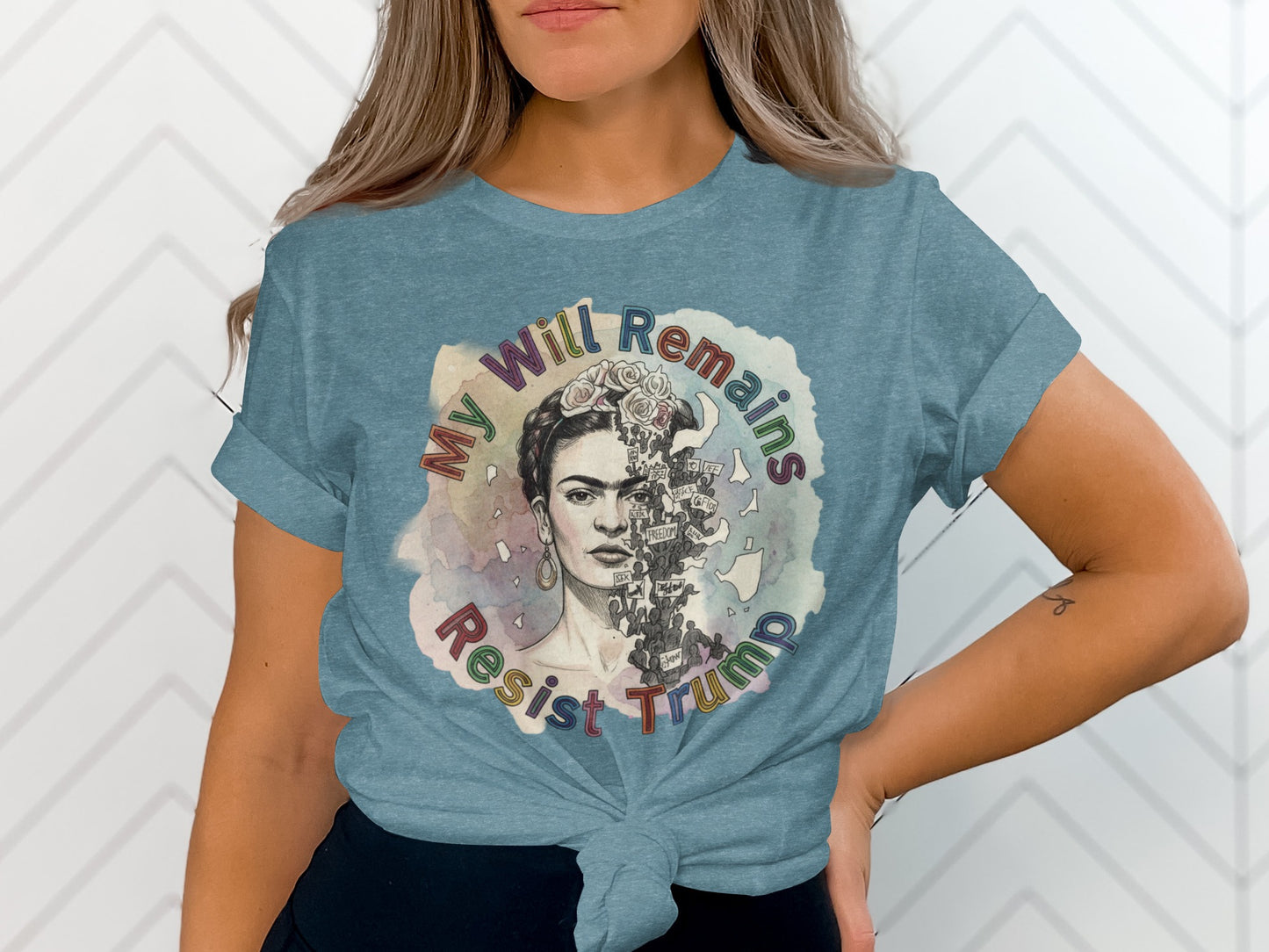 My Will Remains Resist Trump Graphic T-Shirt product type