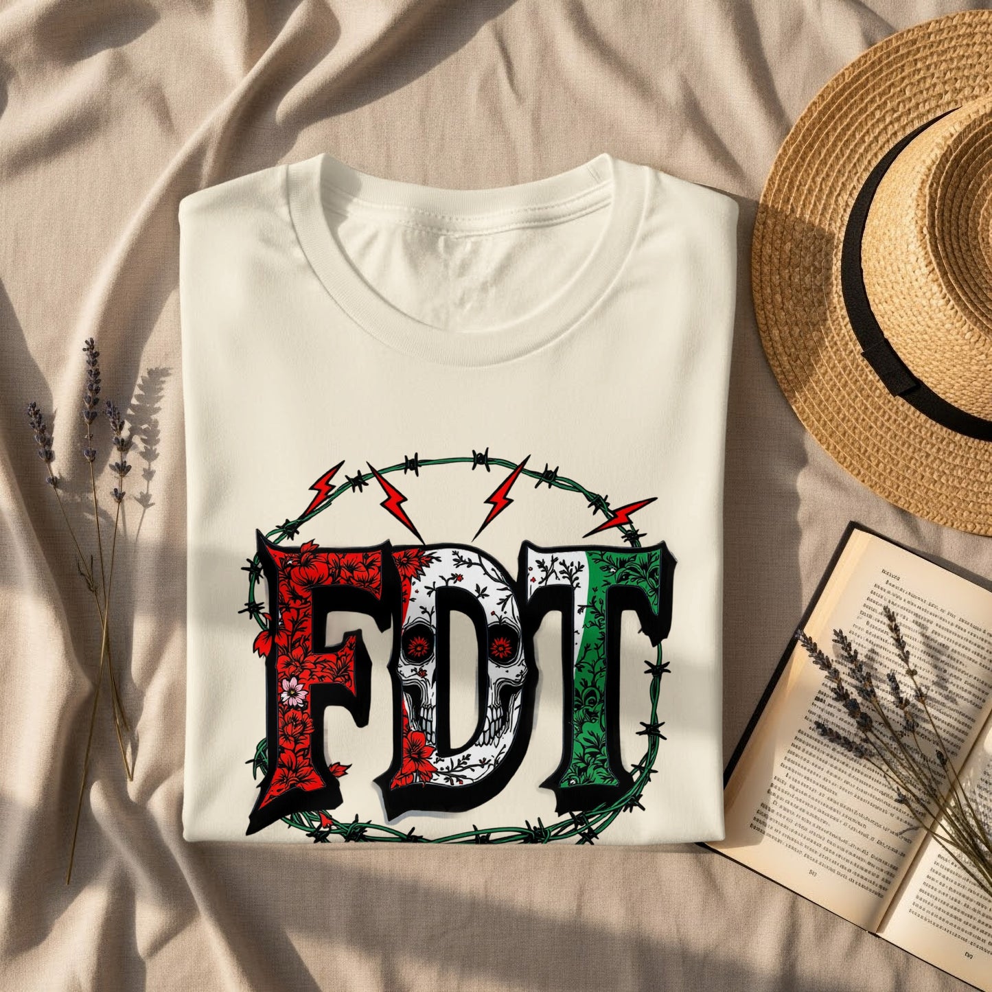 FDT Graphic Tee with Skull Design Clothing product