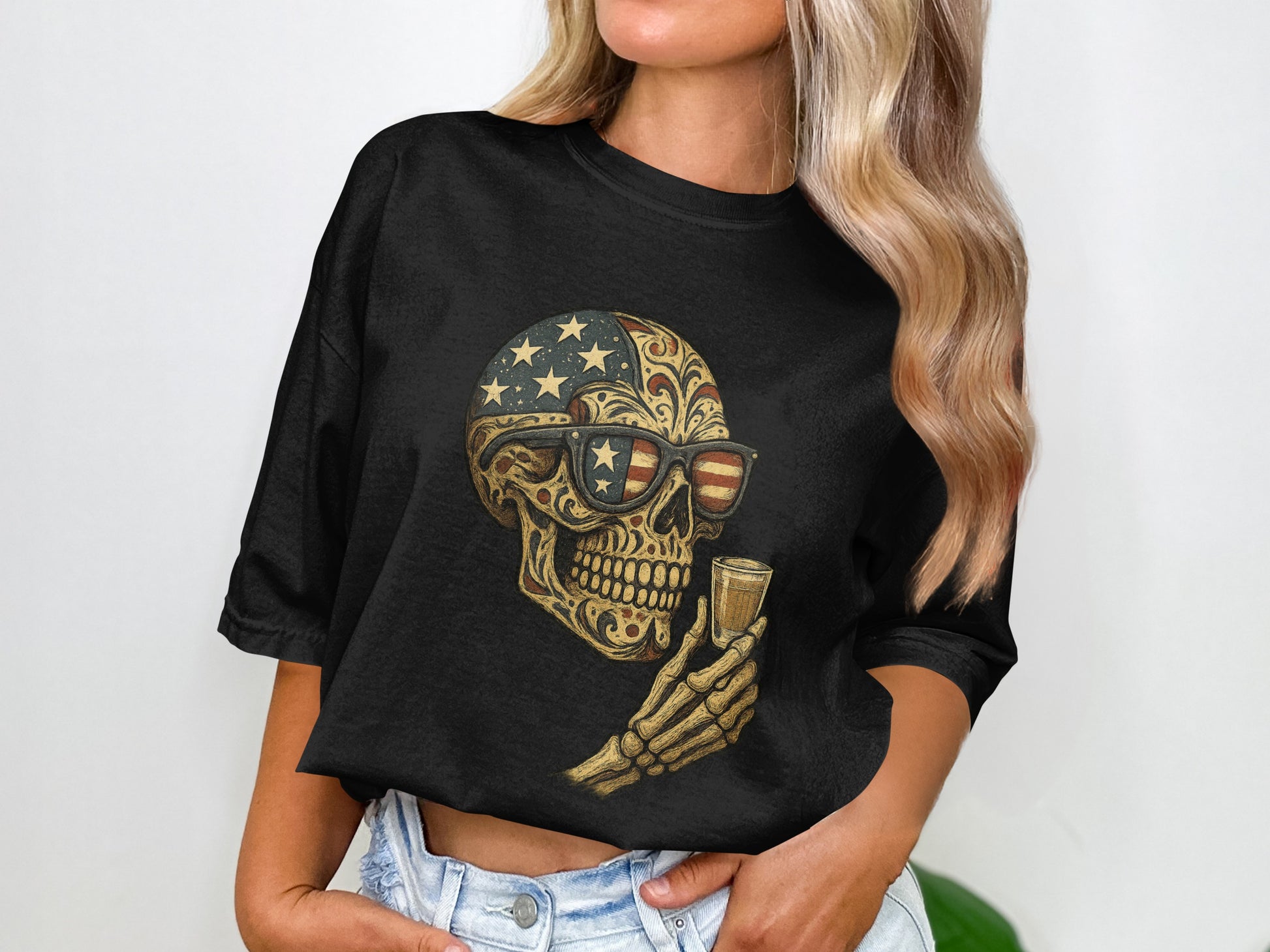 Stylish Skull Theme T-Shirt for Fashion Statement product