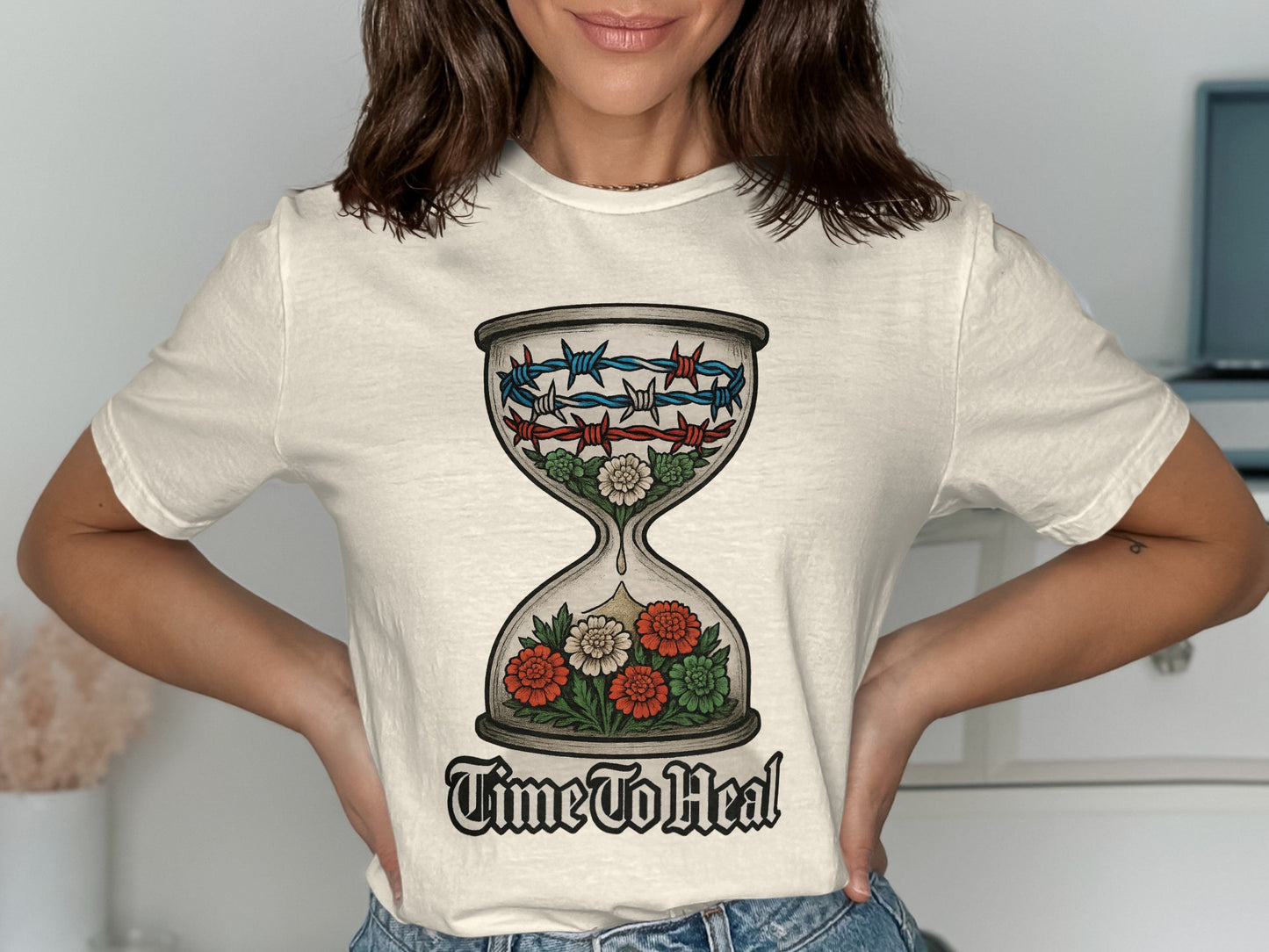 Time To Heal Hourglass Graphic T-Shirt product