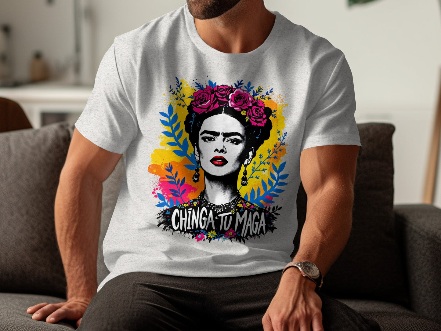 Vibrant Artistic Design Chinga Tu Maga Graphic T-shirt product