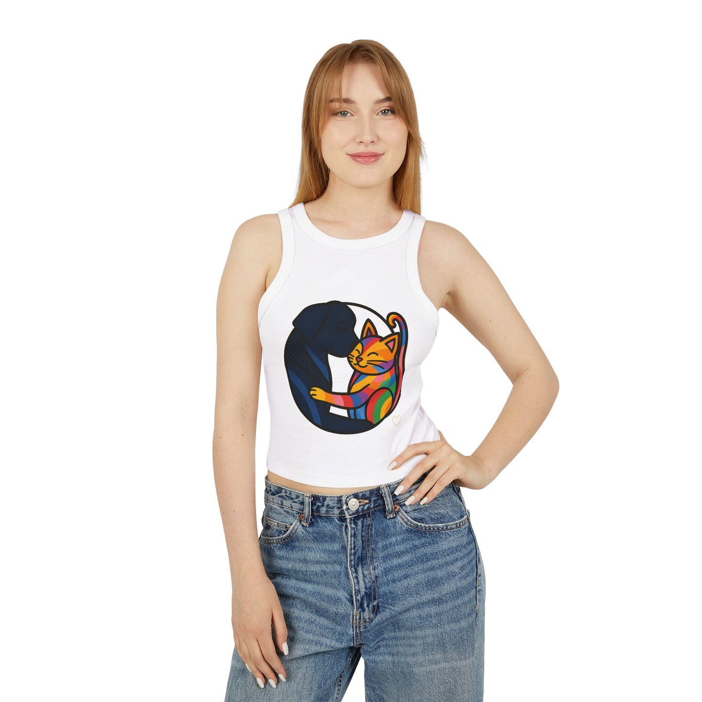 Pride tank top Colorful Pet Love Tank Top, Cute Pet Lovers Shirt, Animal Lover Gift, LGBTQ+ Pride Wear, Summer Casual Top