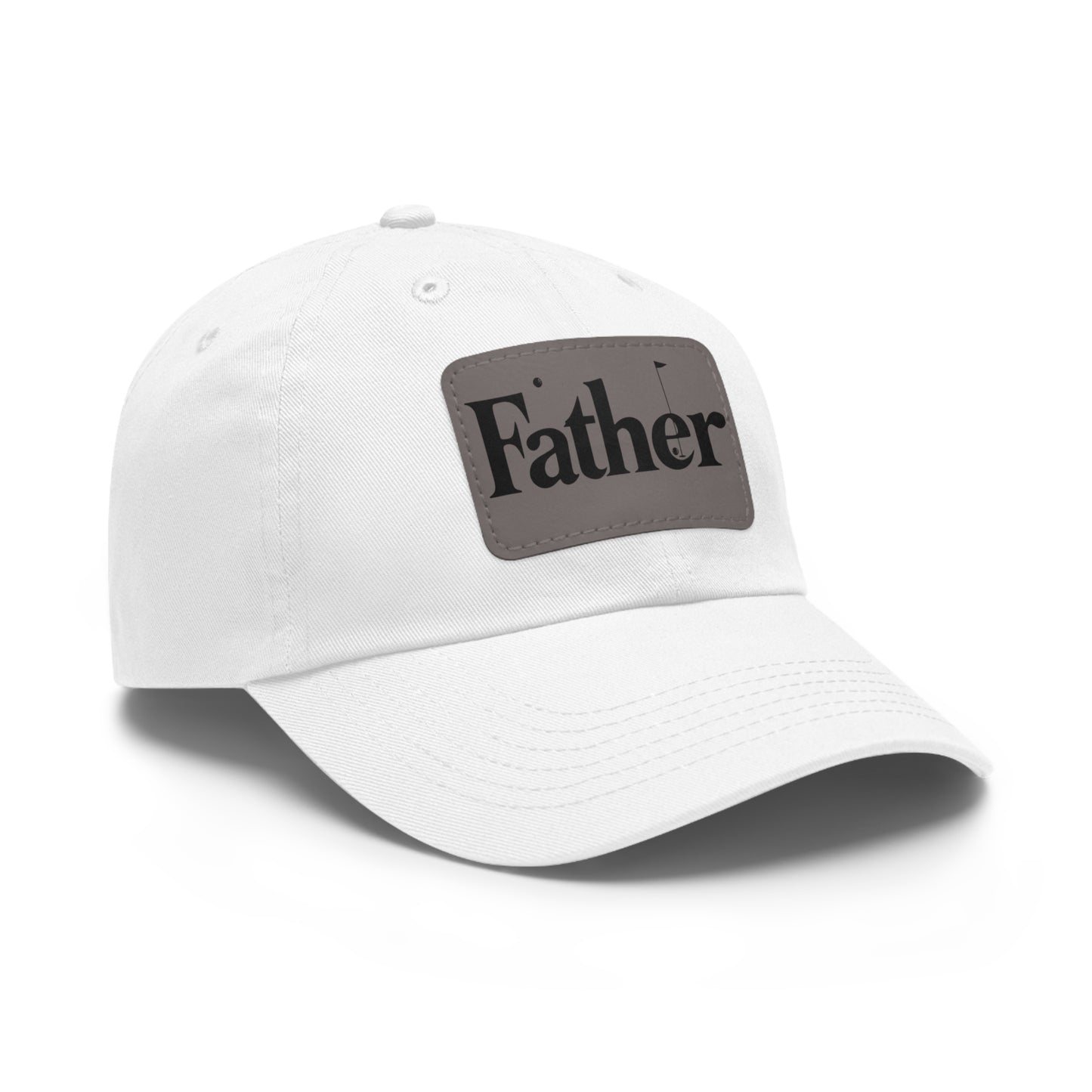 Stylish Father Dad Hat with Leather Patch - Perfect Gift for Dads