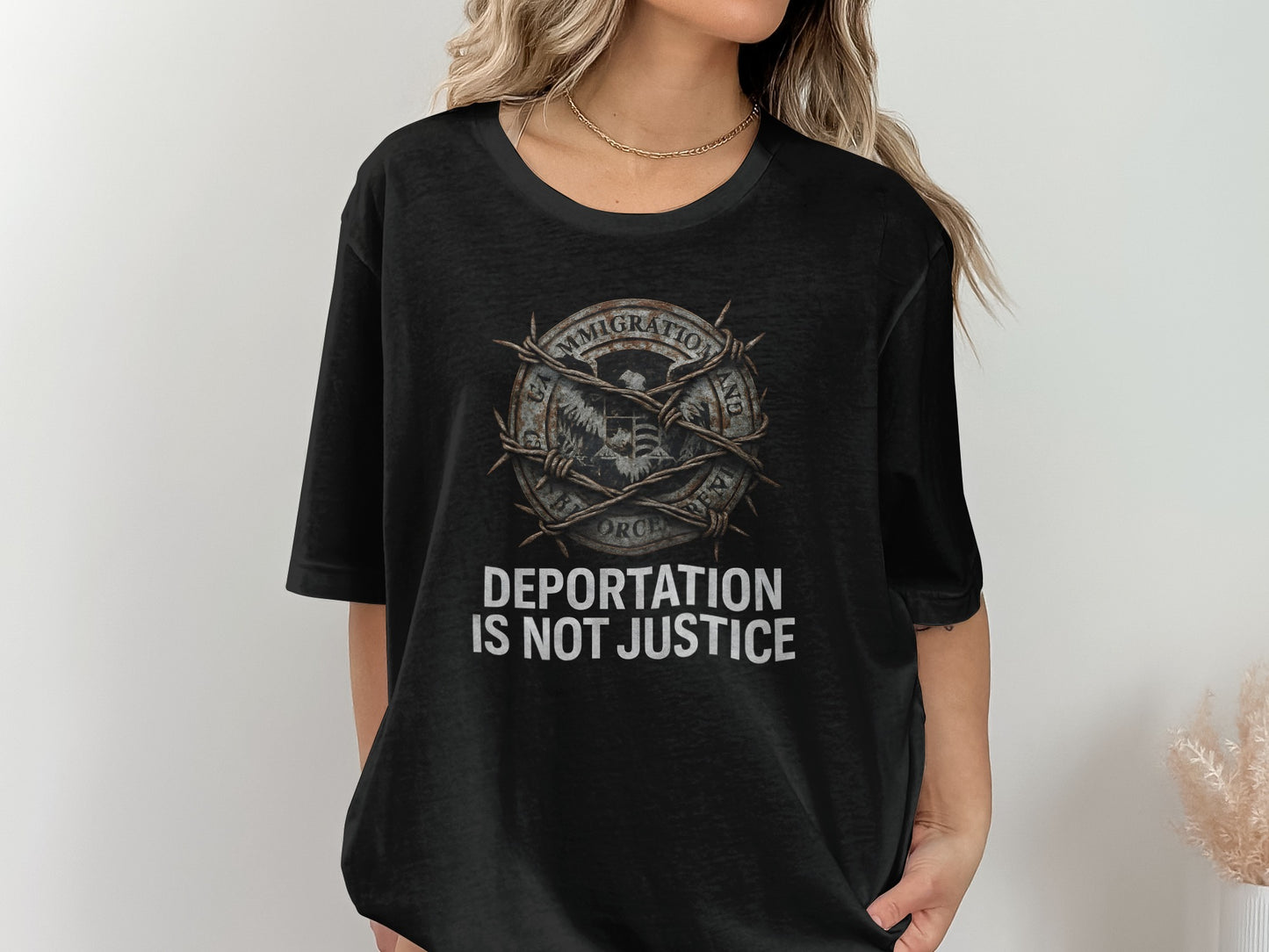 Deportation Is Not Justice Statement Shirt