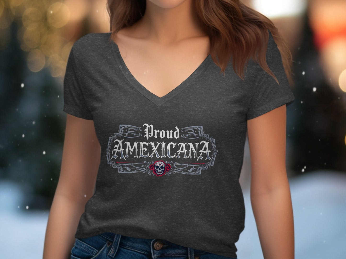 Proud AMEXICANA Skull Graphic Tee product