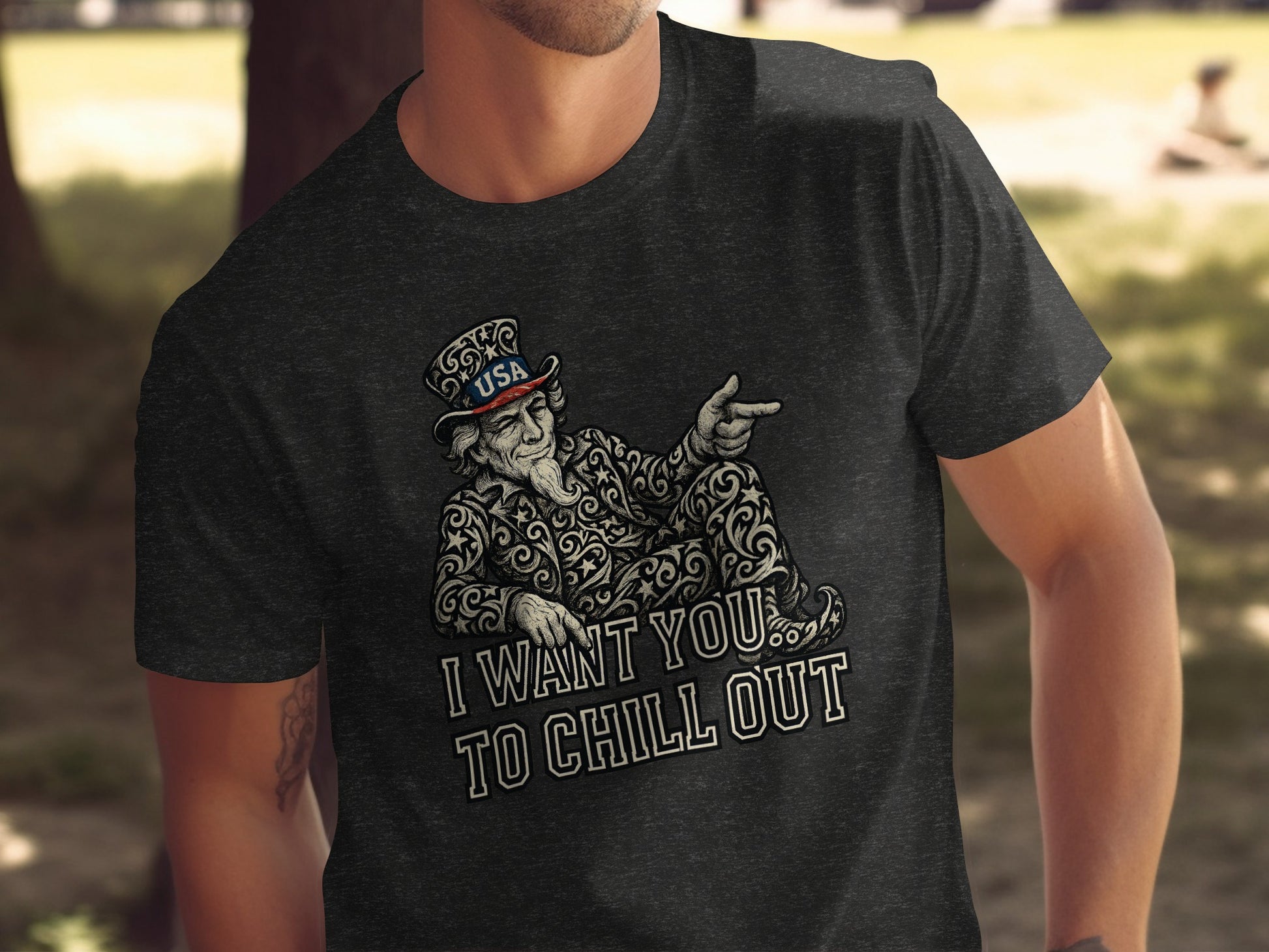 I Want You to Chill Out Graphic Tee Shirt product type