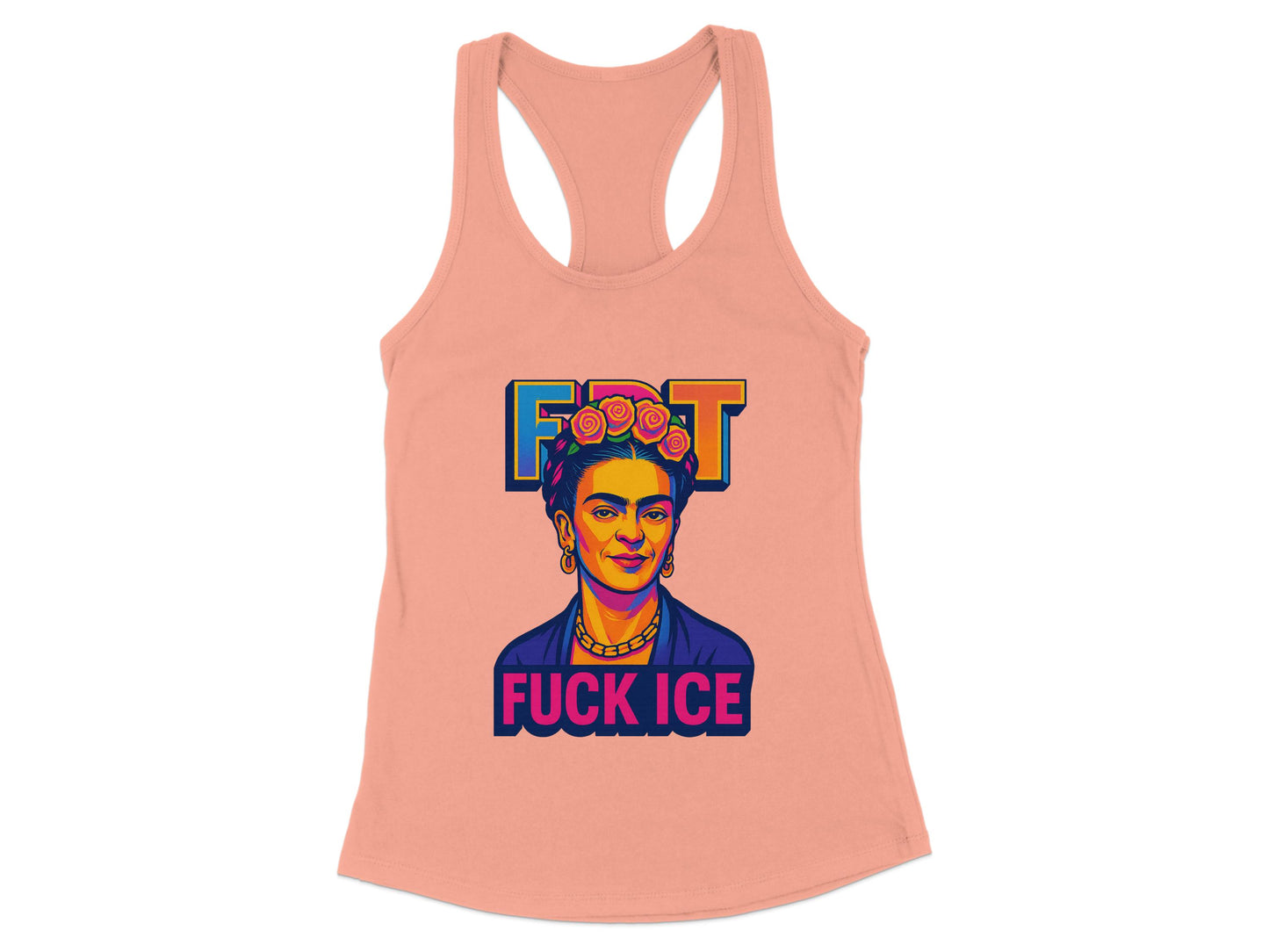 Frida Fuck Ice Graphic Racerback Tank Top product type