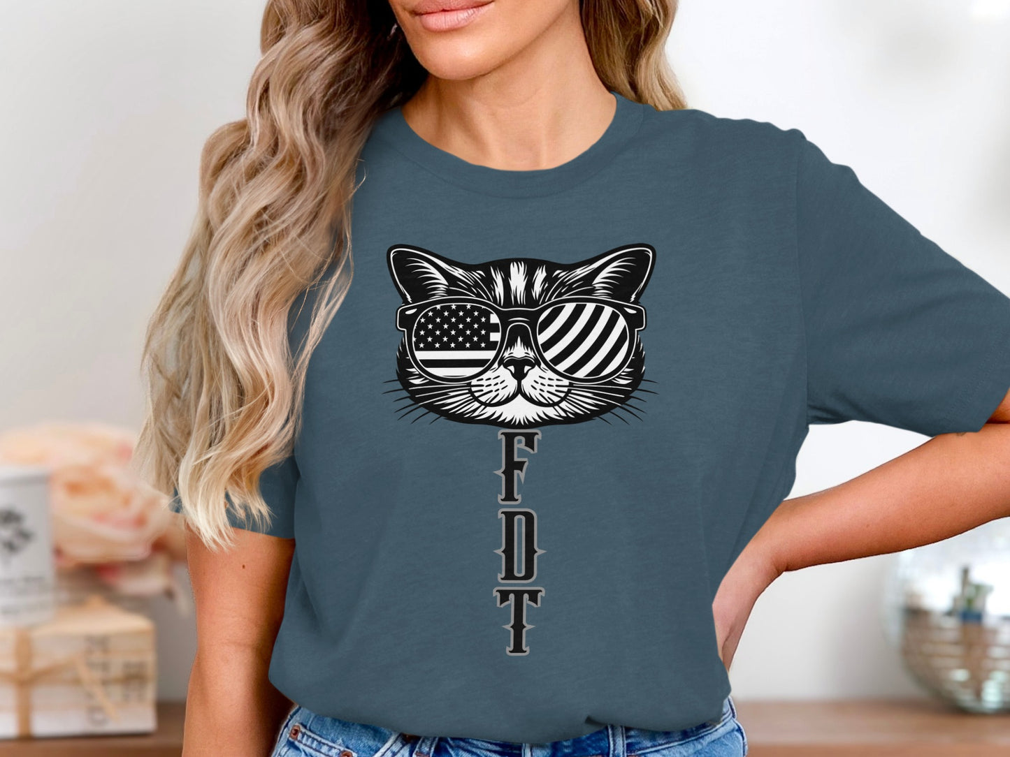Cool Cat With Sunglasses Graphic Tee Shirt product type