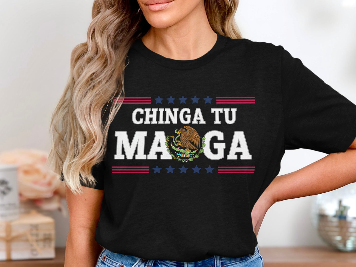 Chinga Tu MAGA Graphic Tee Statement Shirt product