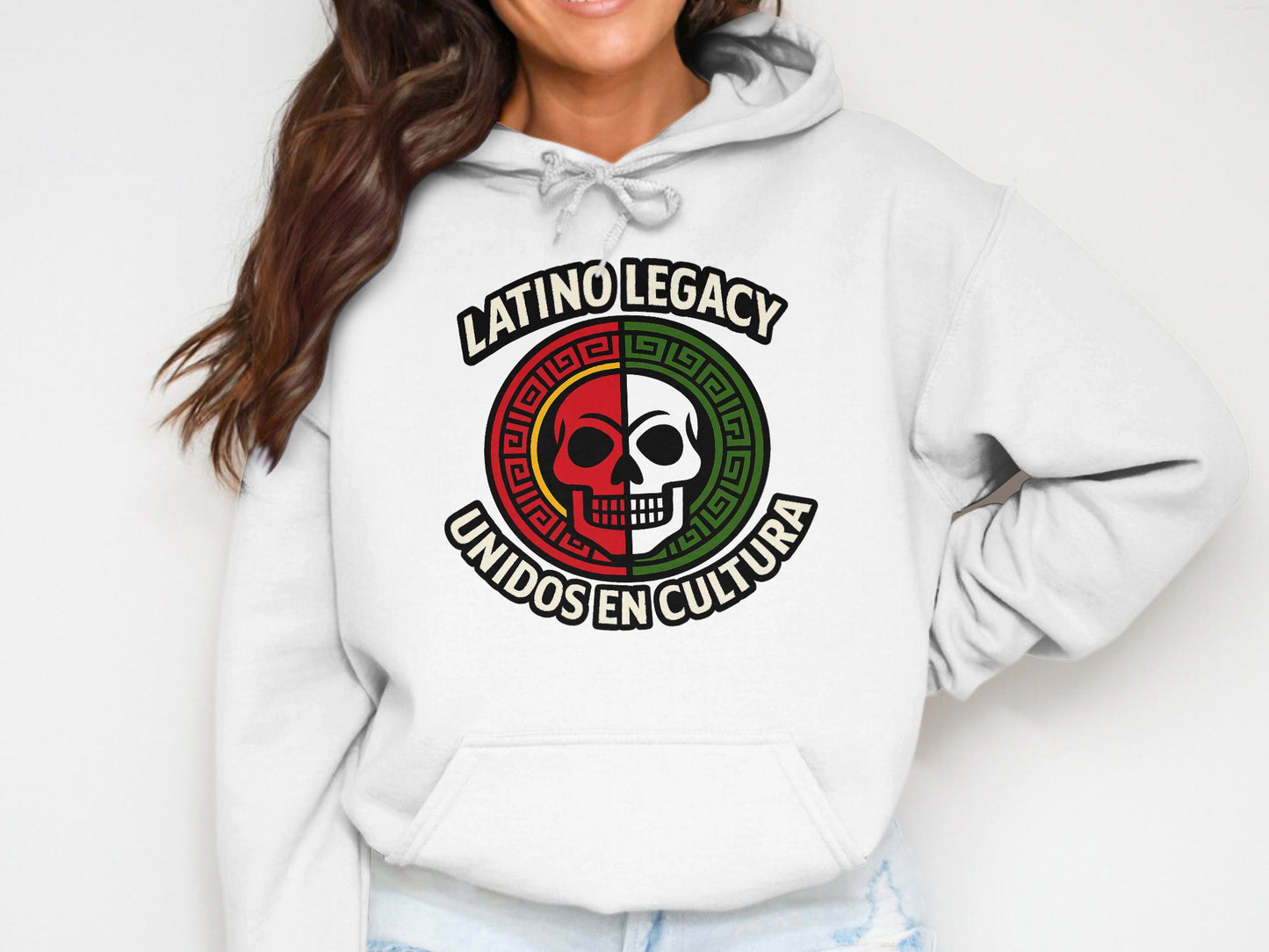 Latino Legacy Skull Design Unidos En Cultura Hoodie product