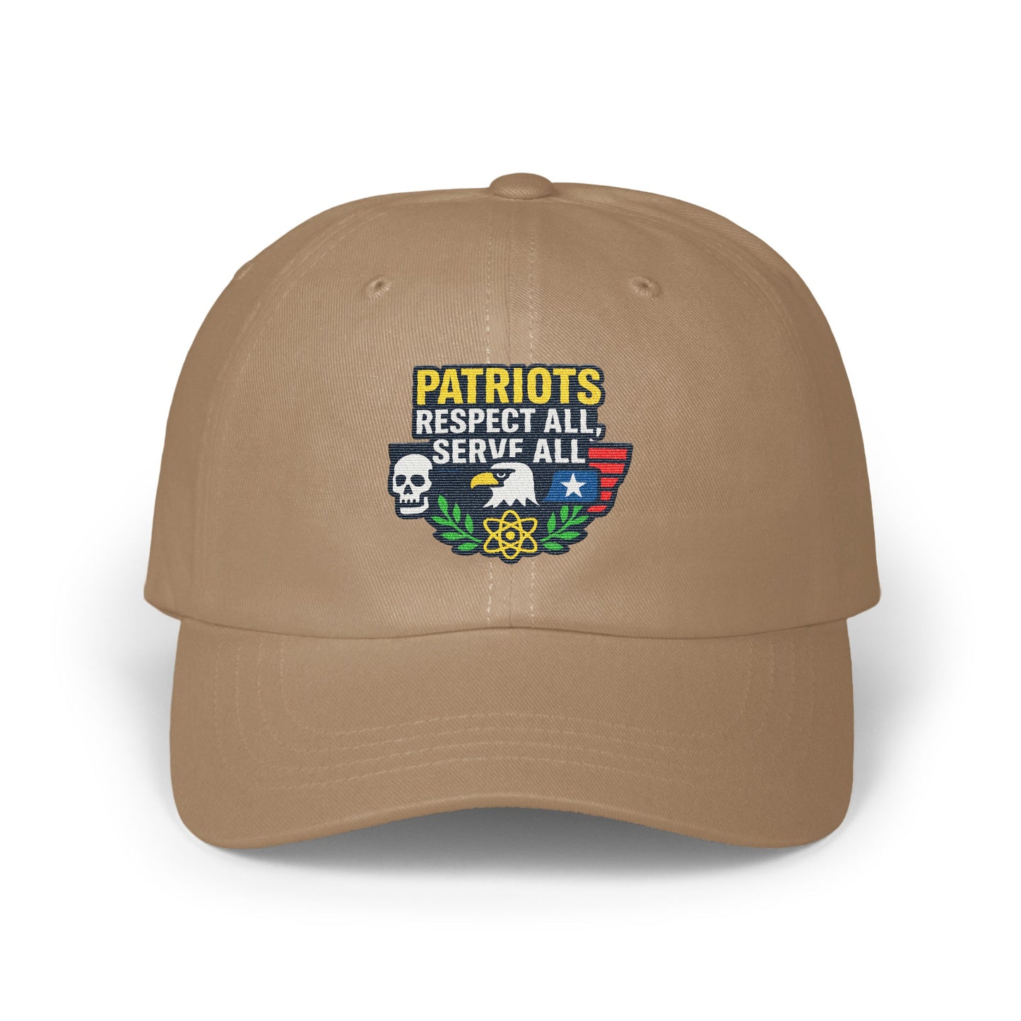 Patriots Respect All Serve All Embroidered Product