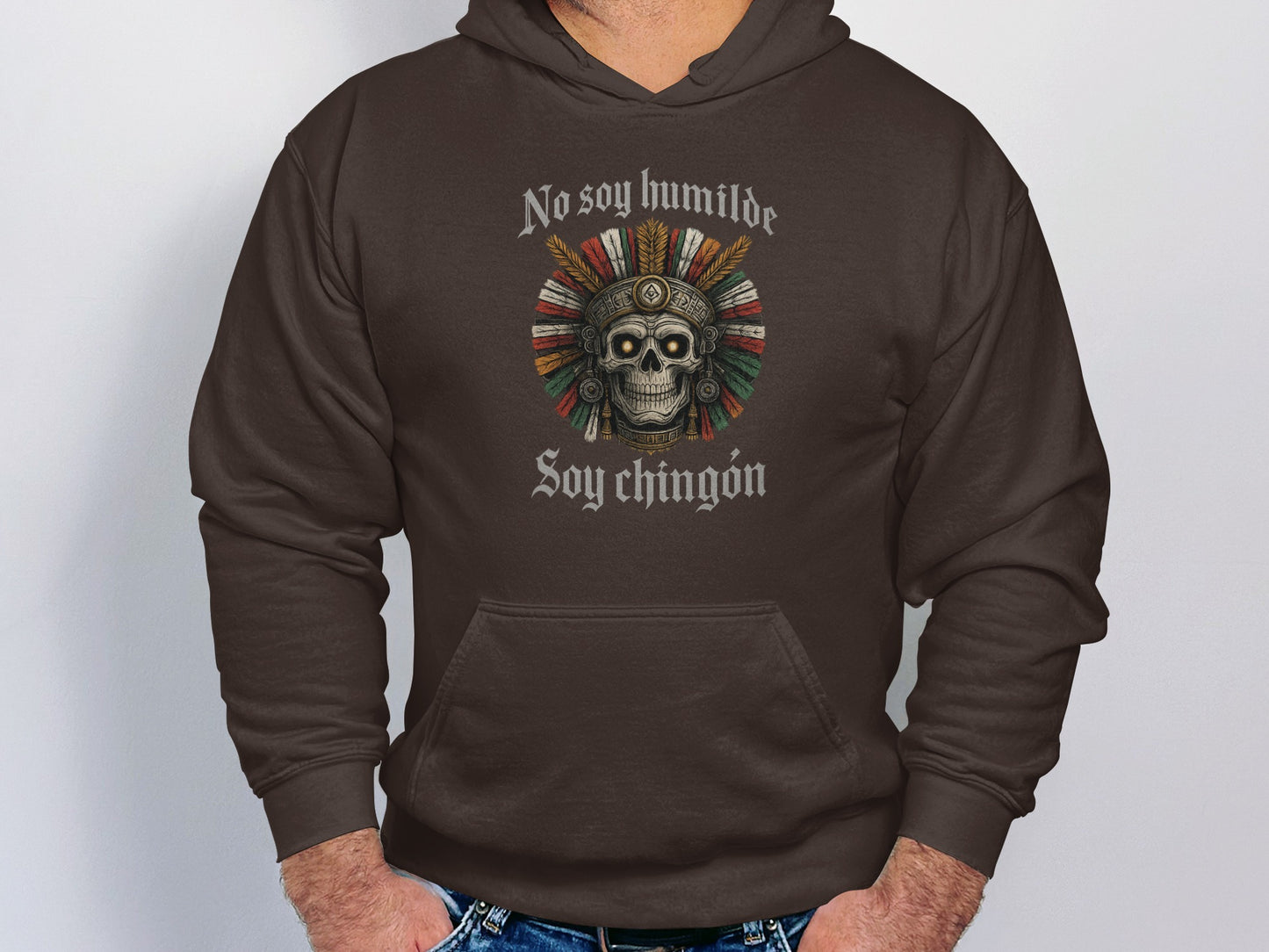 No Soy Humilde Soy Chingón Skull Design Hoodie product