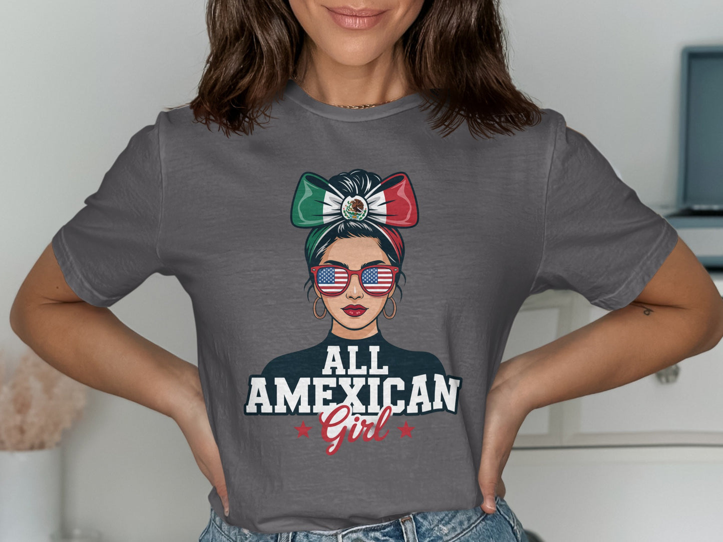 All American Girl Graphic Short Sleeve T-Shirt product type