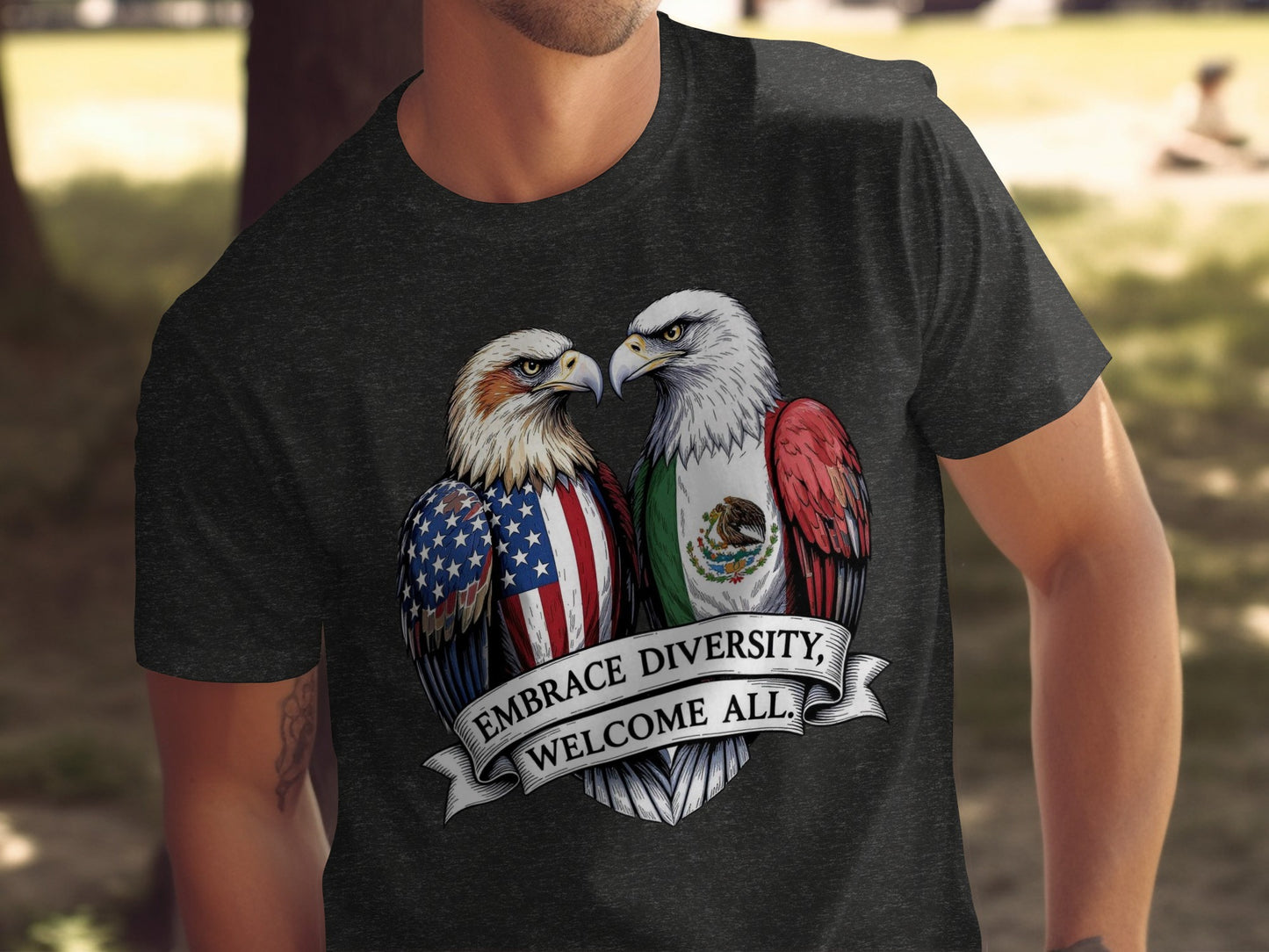 Embrace Diversity Welcome All Eagles T-shirt product