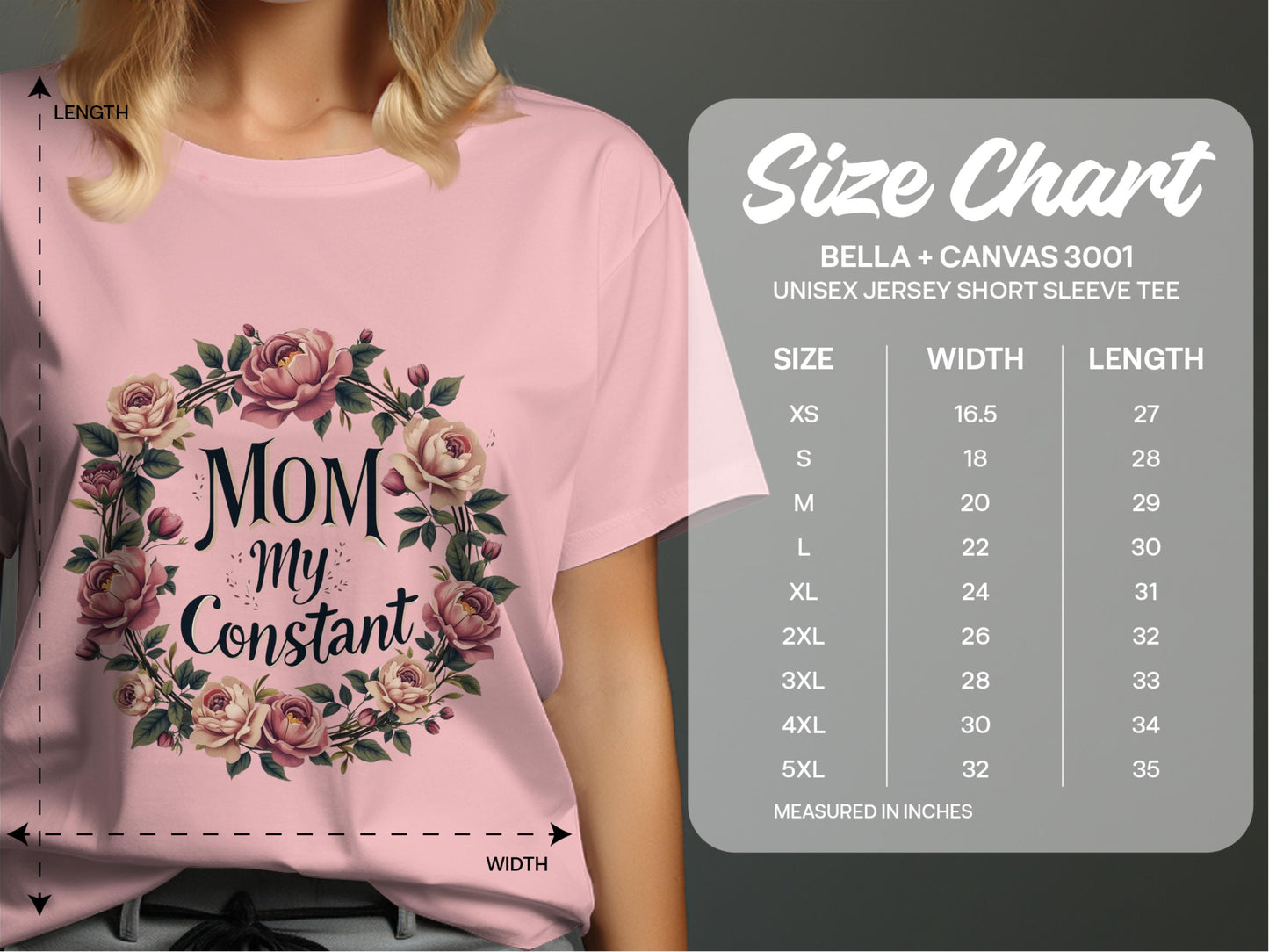Mom My Constant Floral Design Short Sleeve Tee product type