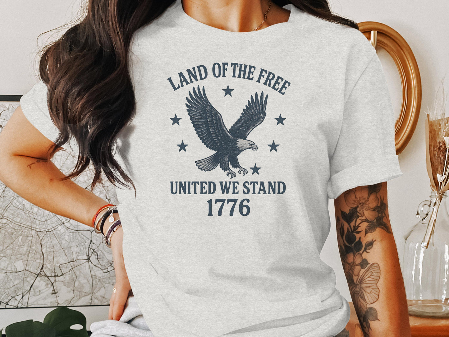 Land Of The Free United We Stand 1776 T-Shirt product type