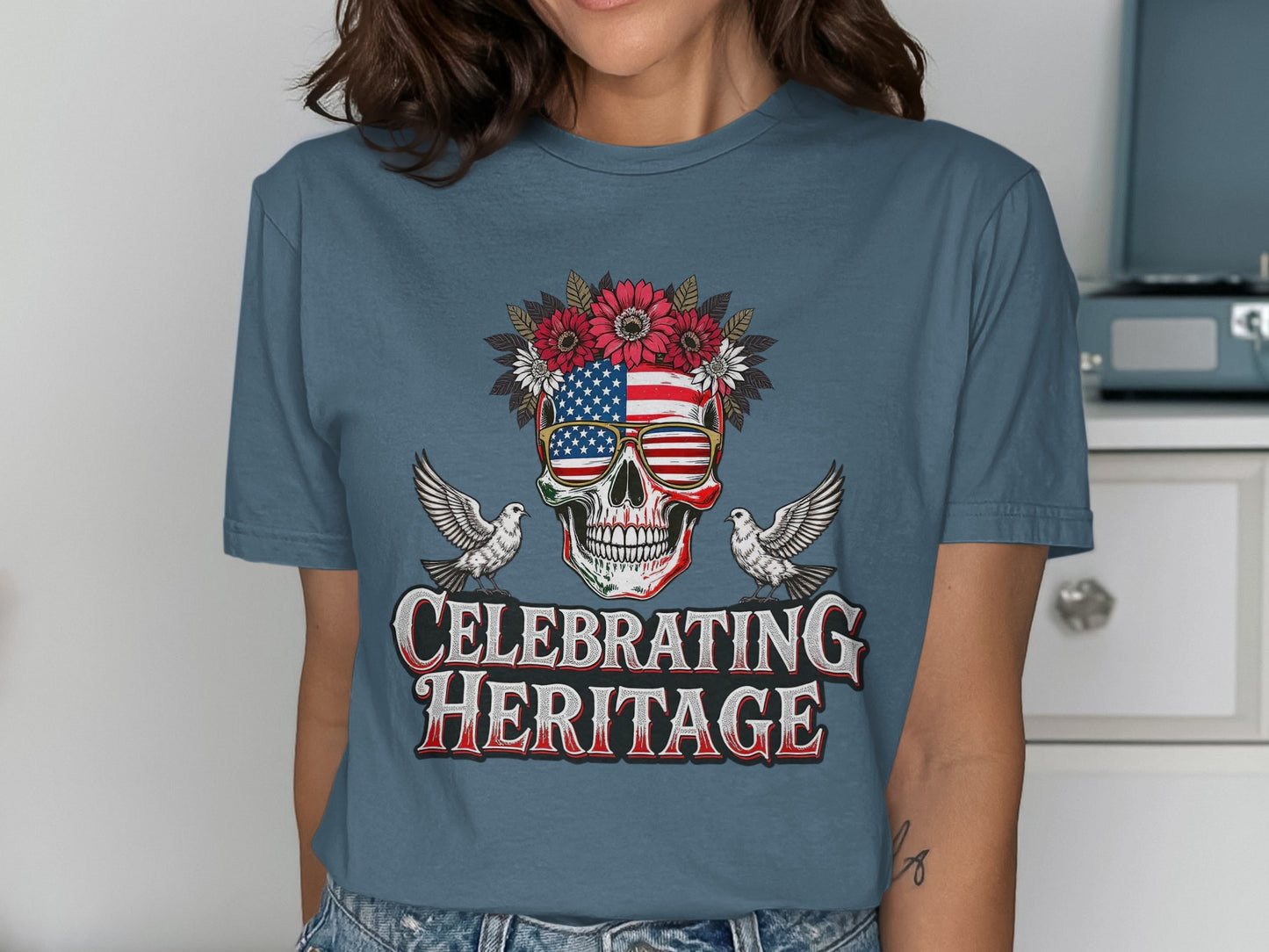 Celebrating Heritage Skull T-Shirt product type
