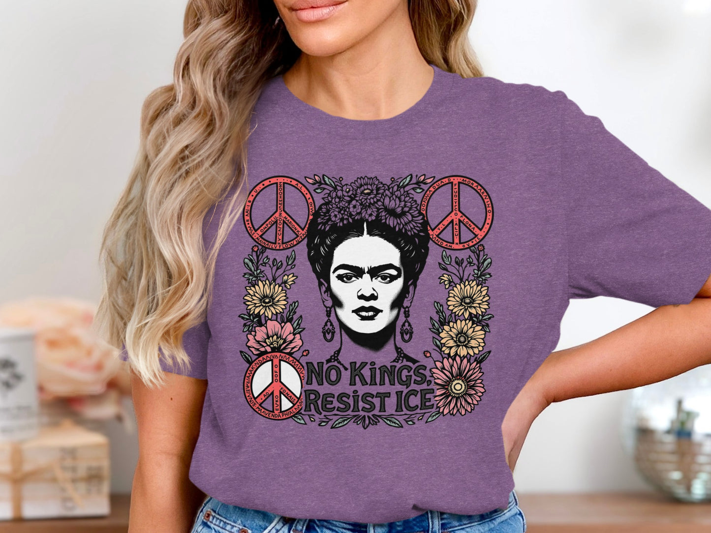 No Kings Resist No War Peace Woman T-shirt product