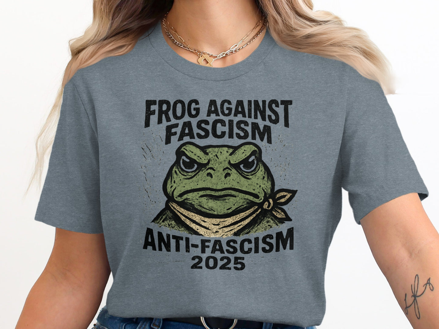 Frog Against Fascism Anti-Fascism 2025 Graphic Shirt
