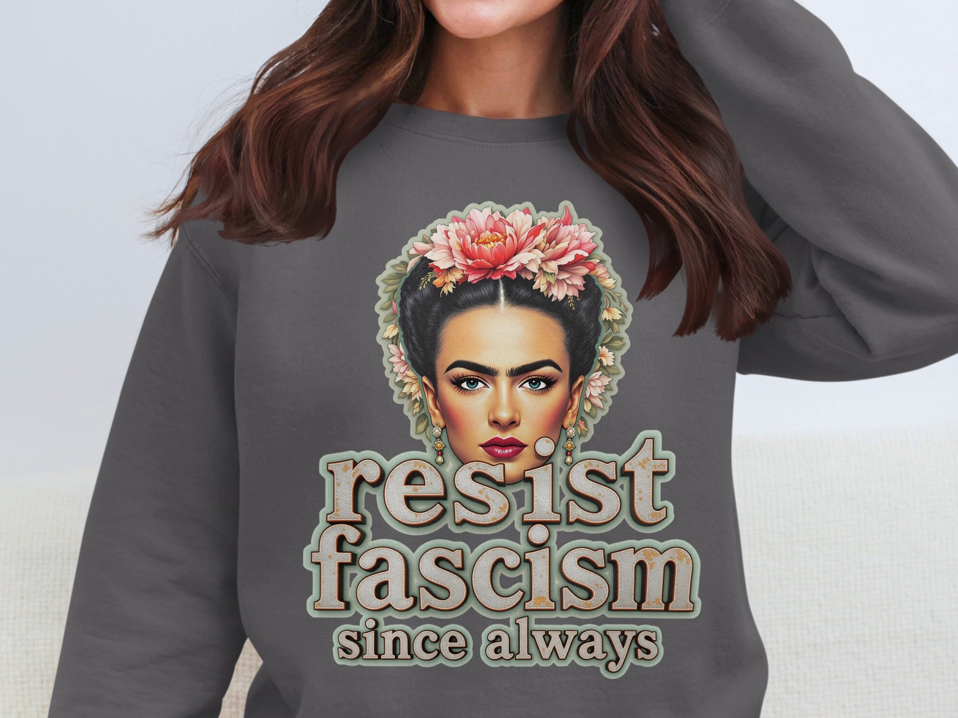 Resist Fascism Since Always Graphic Sweatshirt