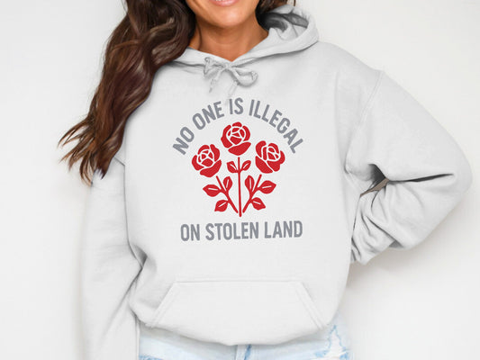 No One Is Illegal On Stolen Land Hoodie product