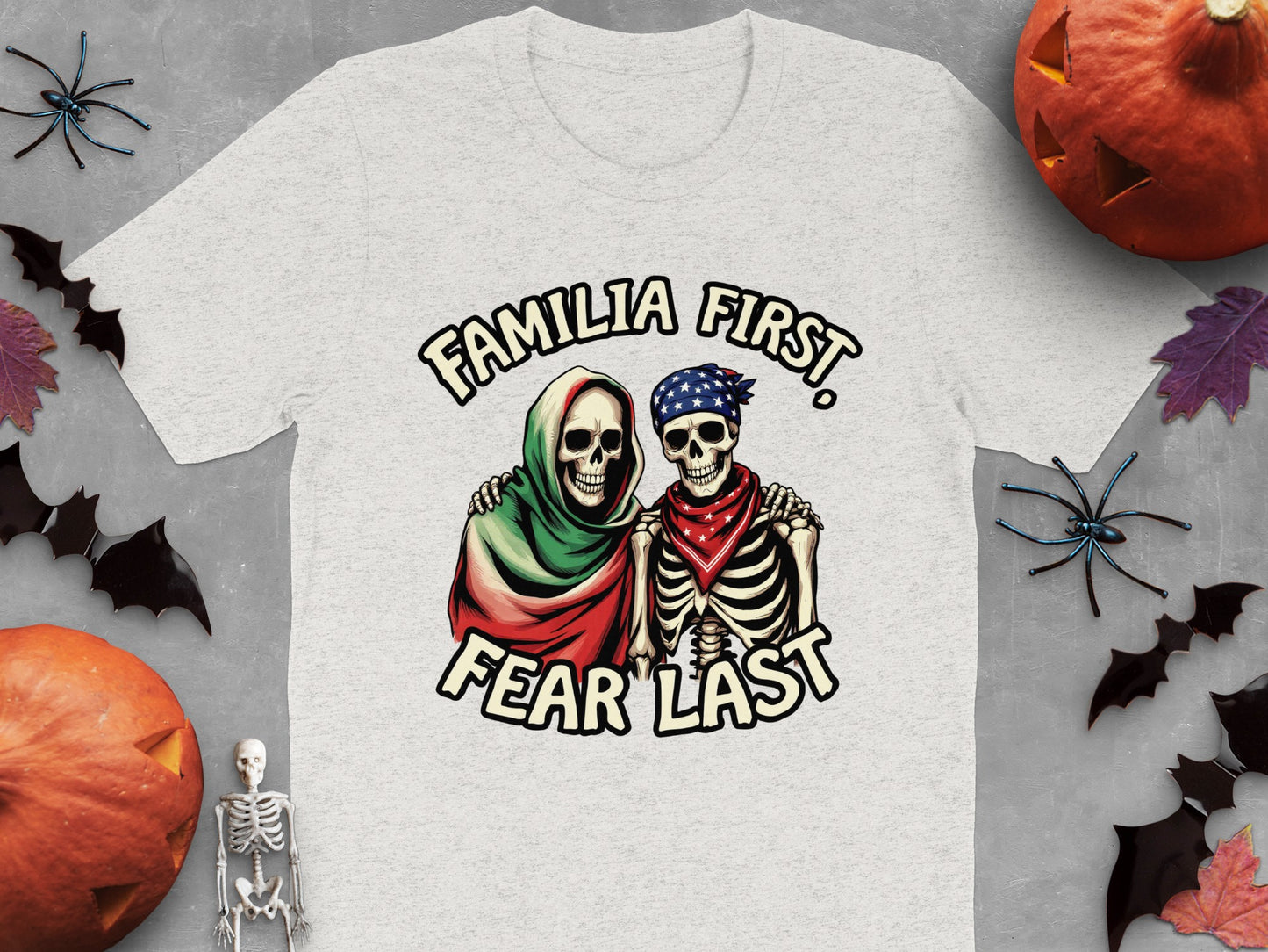 Familia First Fear Last Halloween Skeleton T-Shirt product type