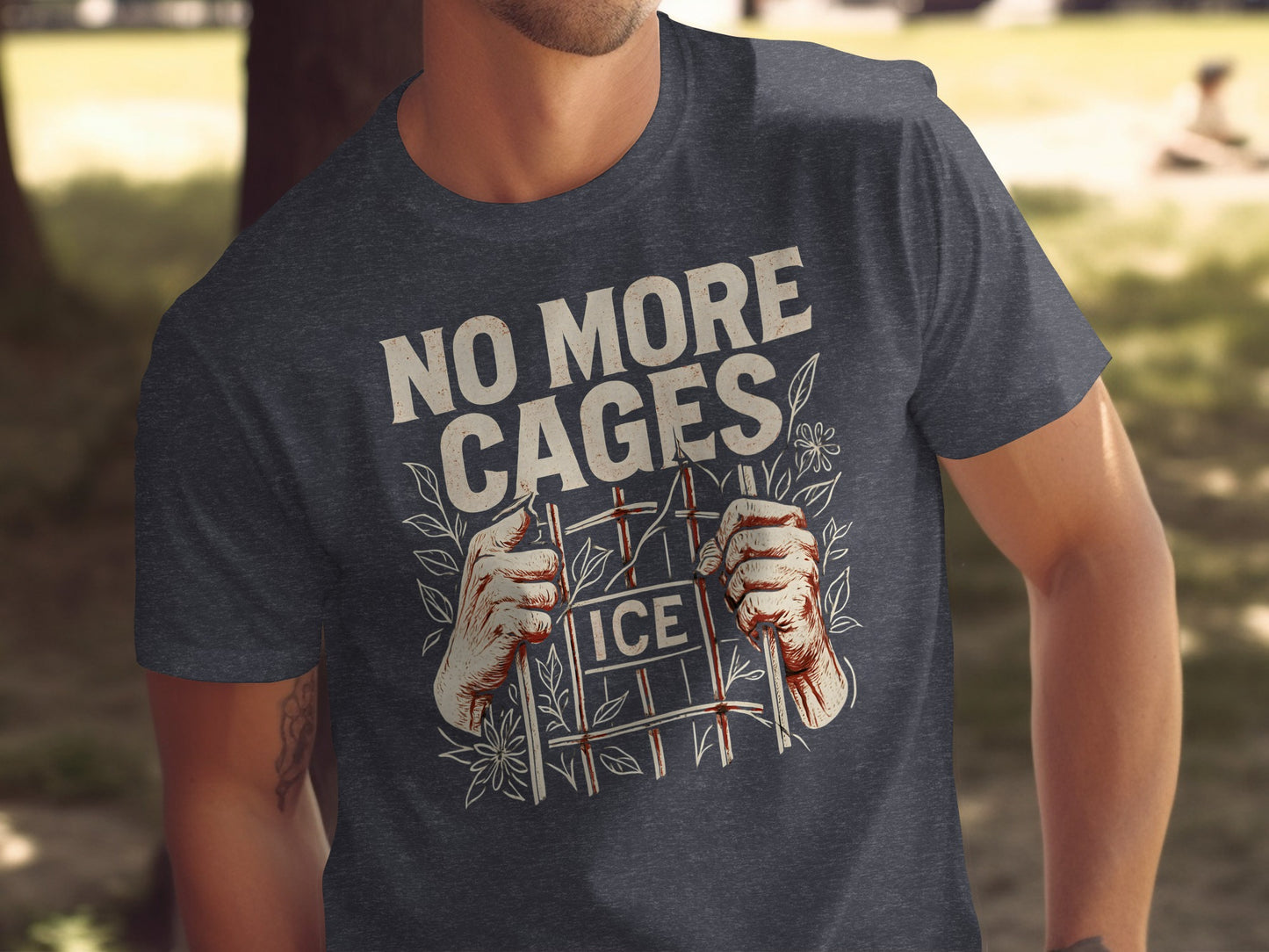 No More Cages ICE Detailed Print Statement product type