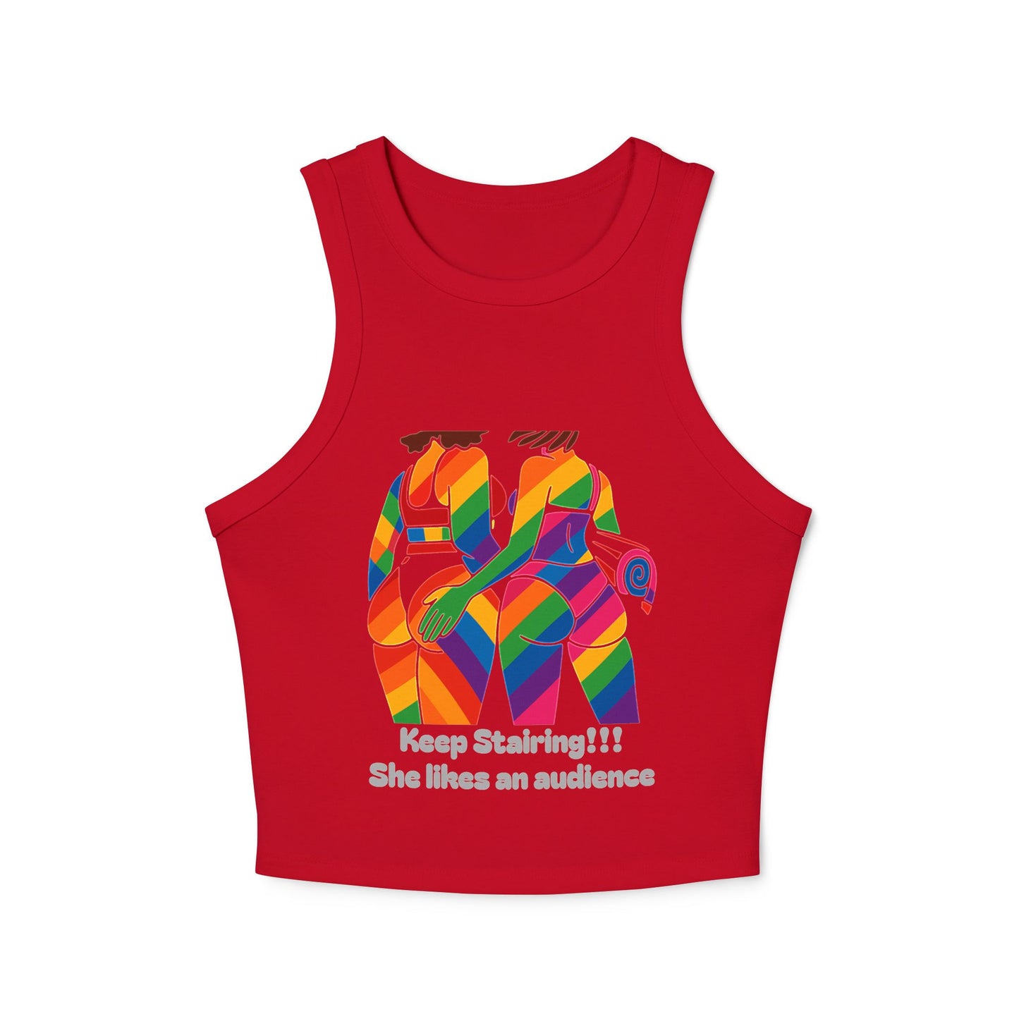 Pride tank top Vibrant Art Racerback Tank, Colorful Summer Top, LGBTQ+ Pride Apparel, Festival Wear, Casual Summer Outfit, Unique Gift Idea