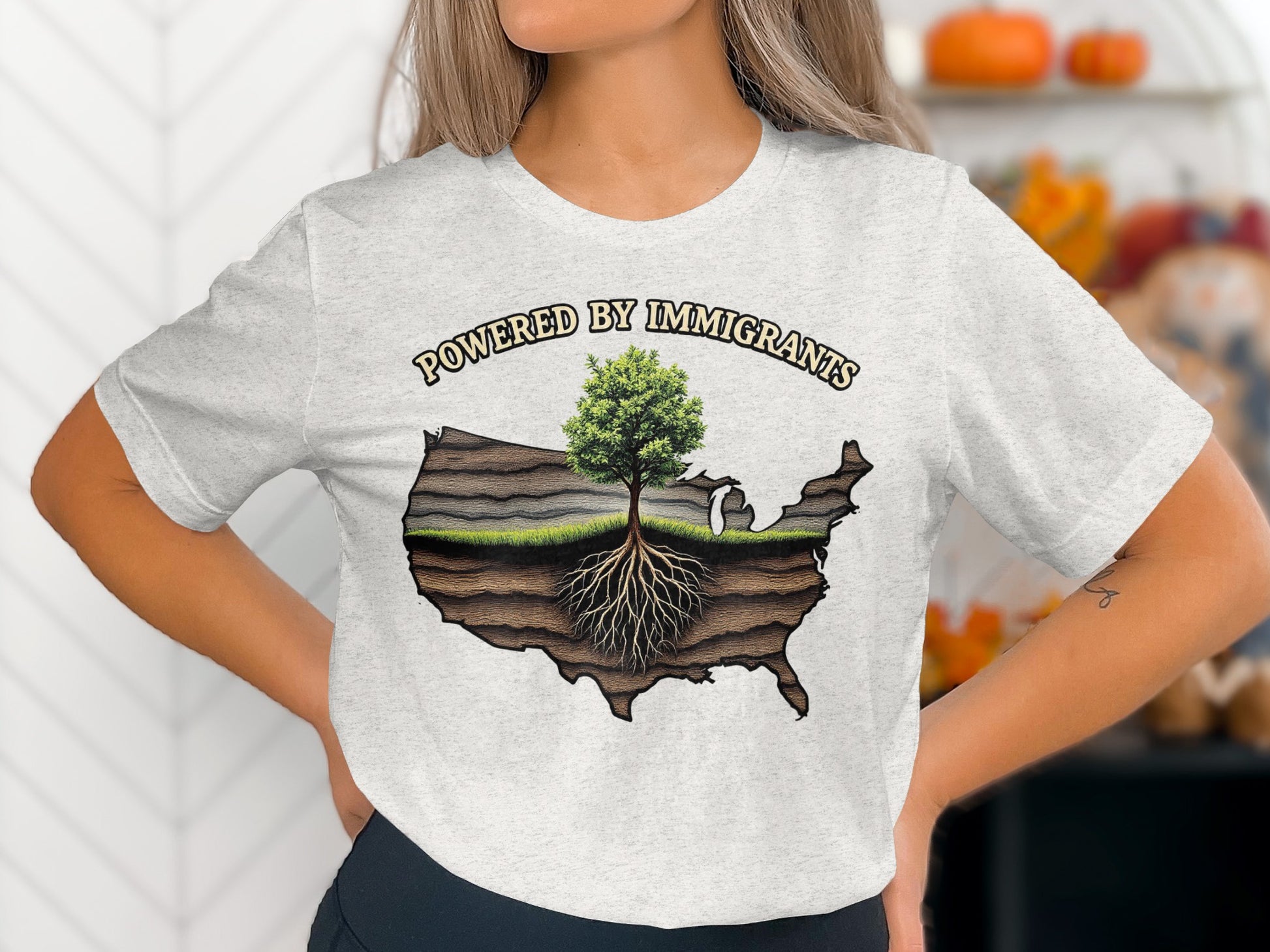 Powered By Immigrants Graphic T-Shirt product