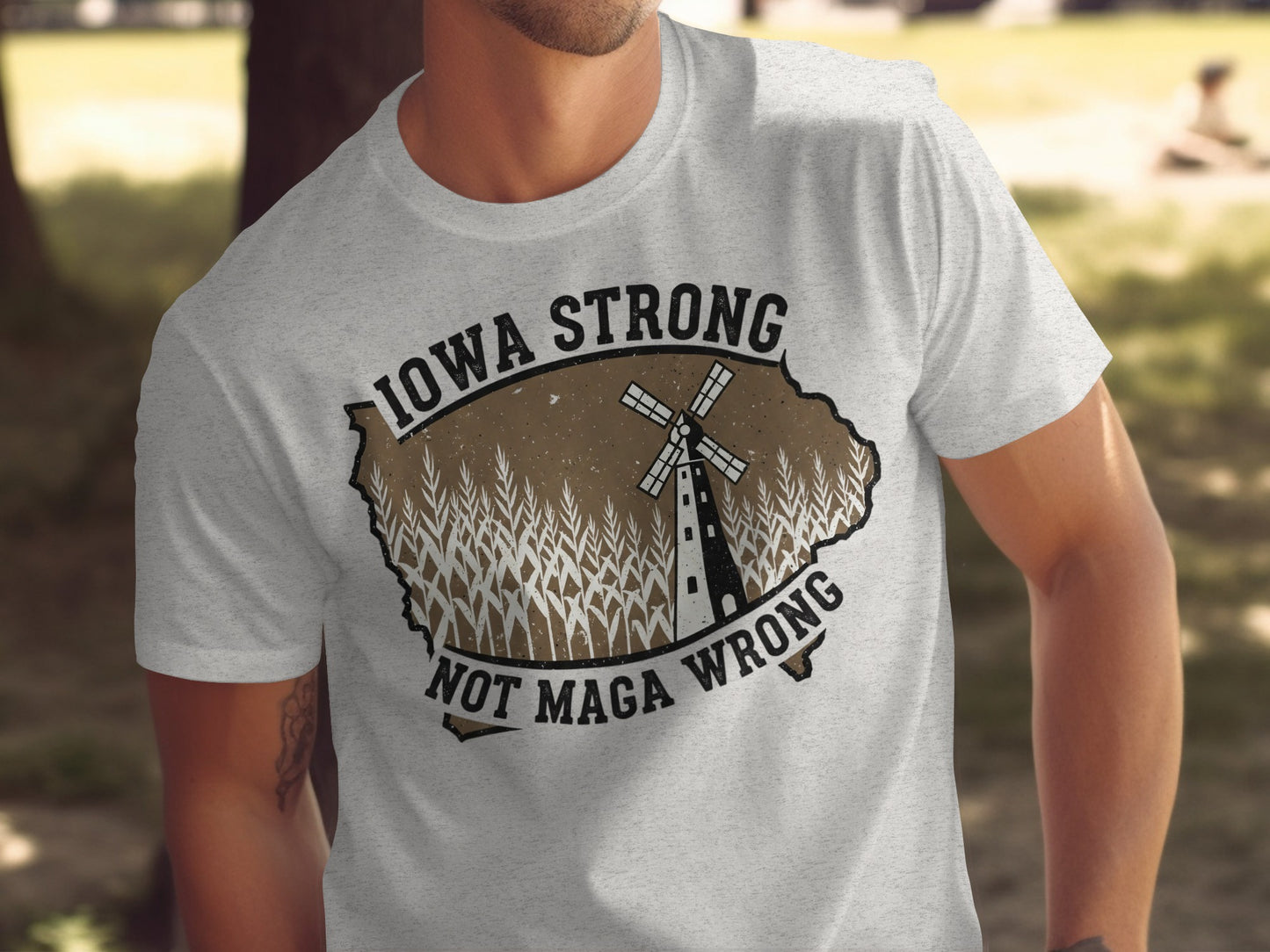 Iowa Strong Not Maga Wrong Graphic T-shirt product type