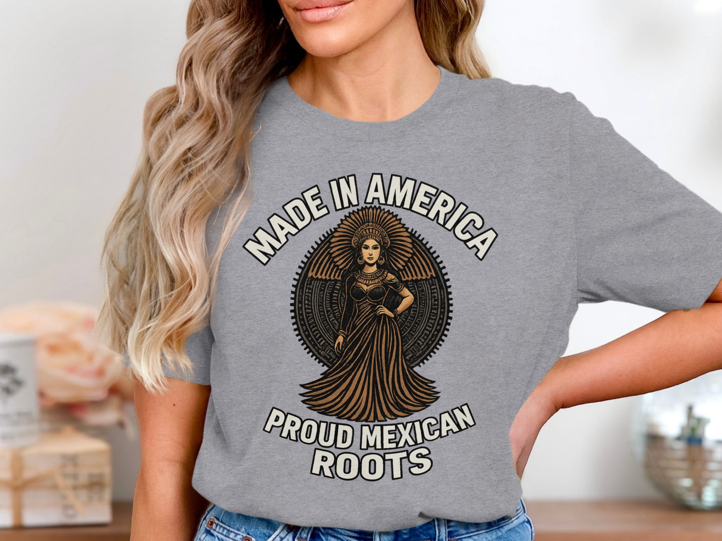 Made In America Proud Mexican Roots T-shirt product