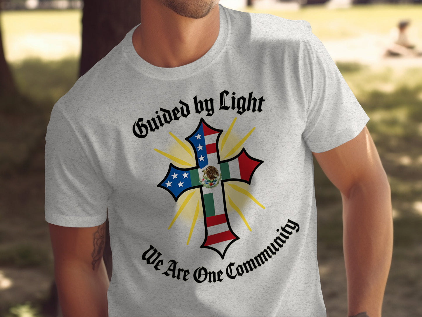 Guided by Light We Are One Community T-shirt product