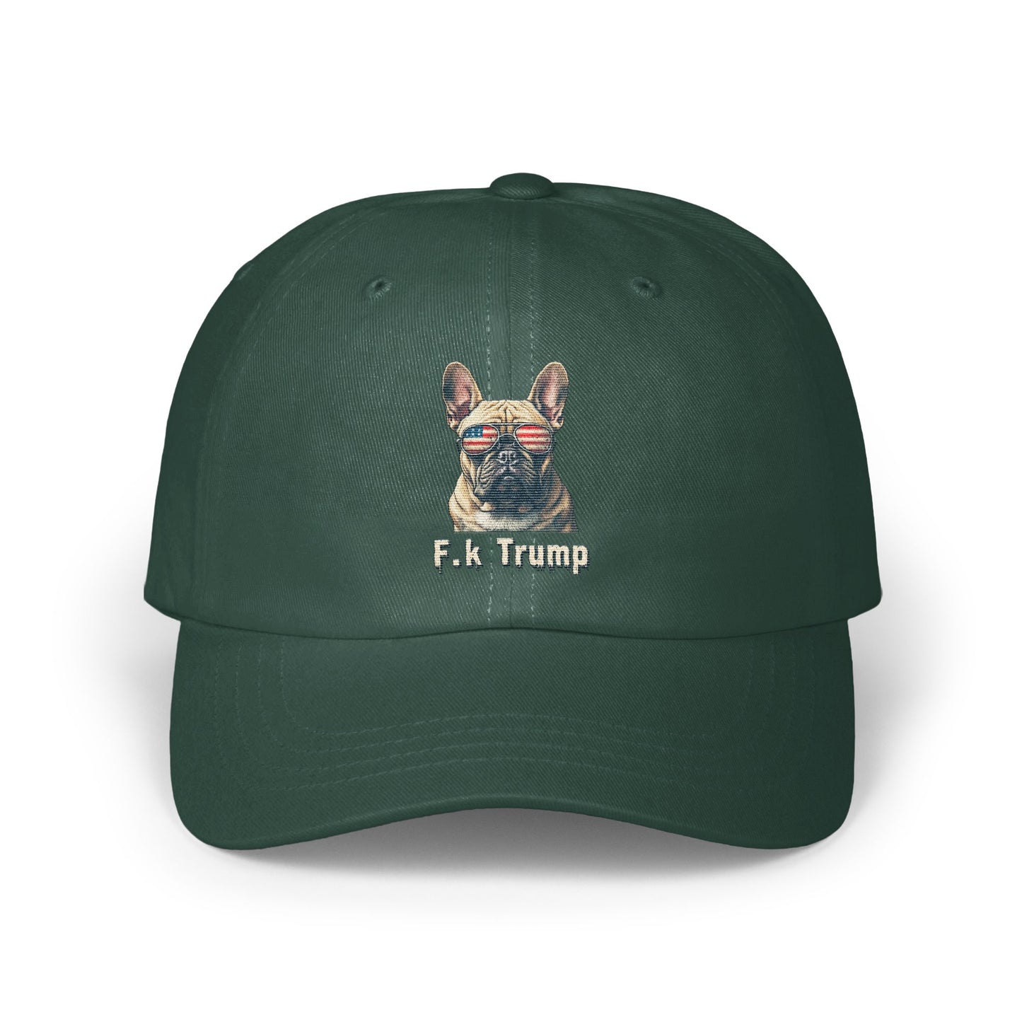 Funny Dog with Sunglasses Fk Trump Hat product