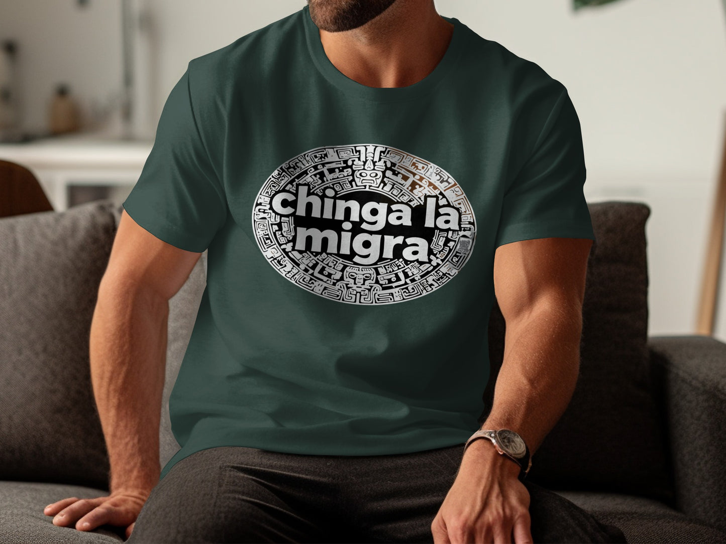 Statement Graphic Tee Chinga La Migra T-shirt product