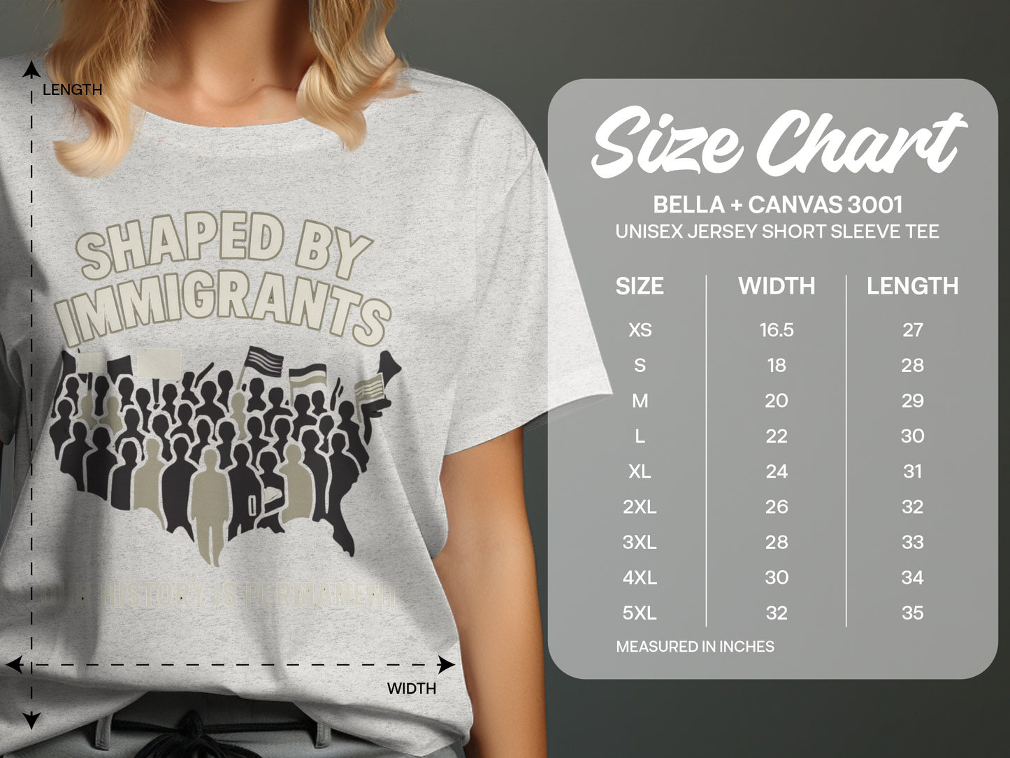 Shaped By Immigrants Unisex Jersey Short Sleeve Tee product