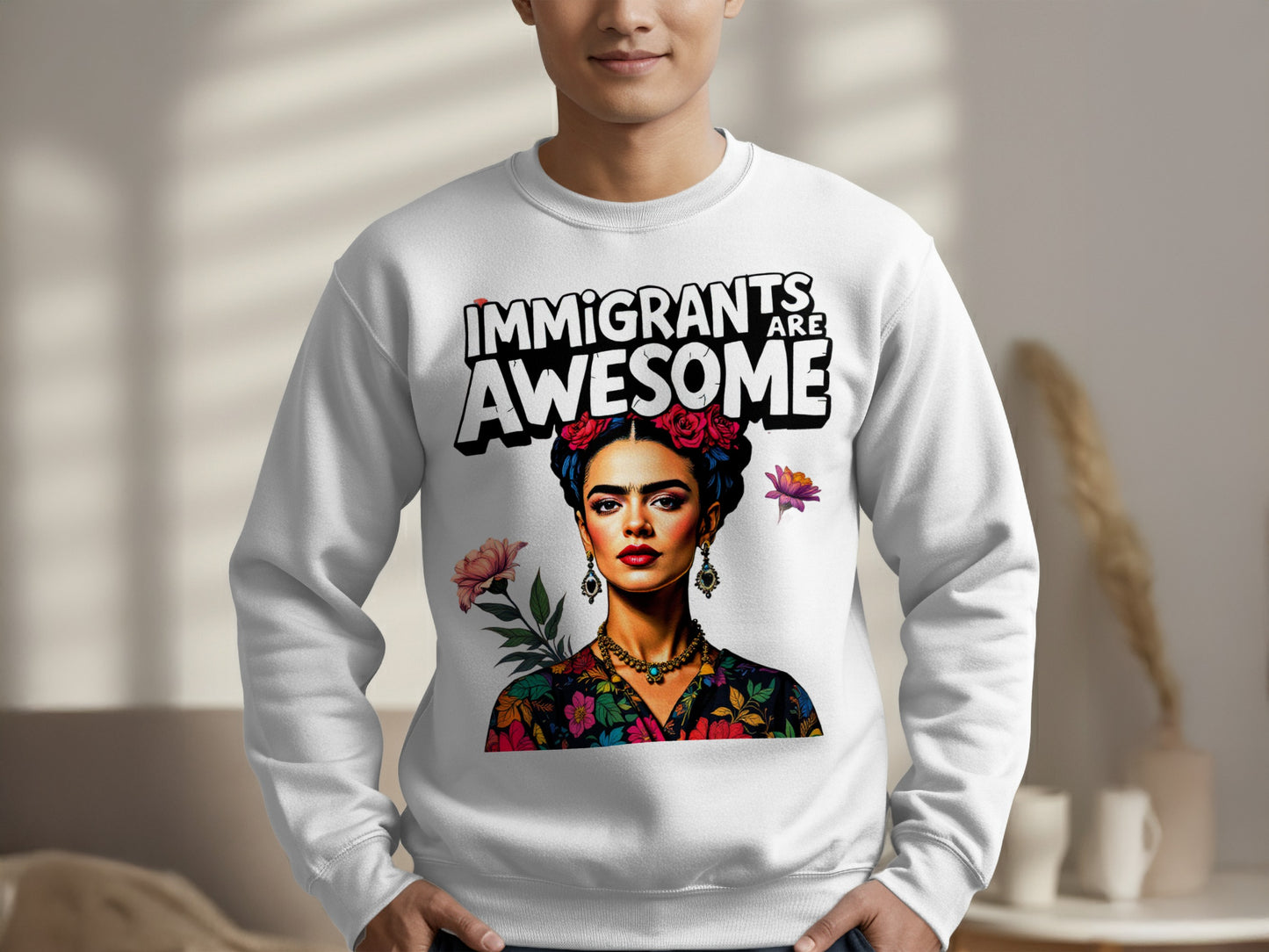 Immigrants Are Awesome Graphic Sweatshirt product type